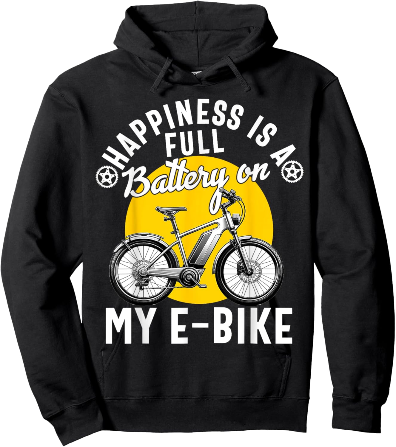 E-Bike Electric Bike Women E Bicycle Lover Funny Hoodie - Hoodie | Black