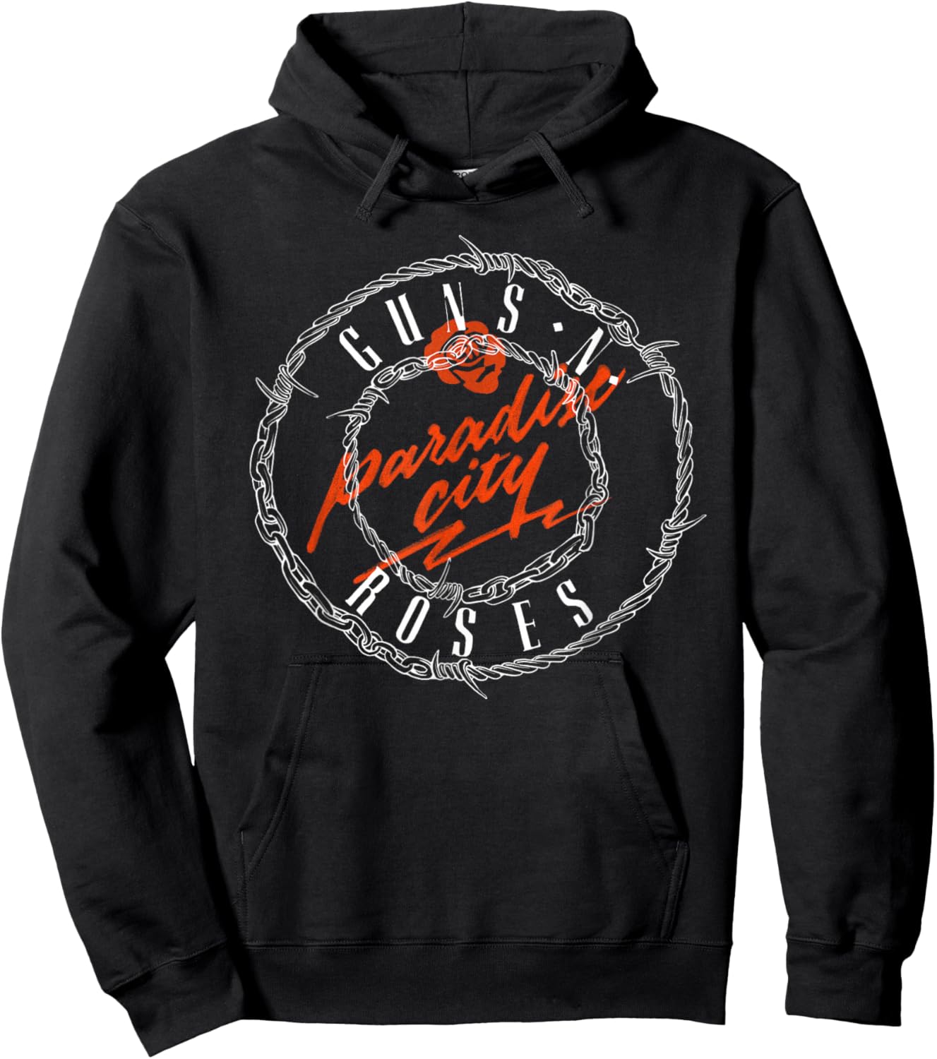 Official Guns N' Roses Paradise Logo Hoodie - Hoodie | Black