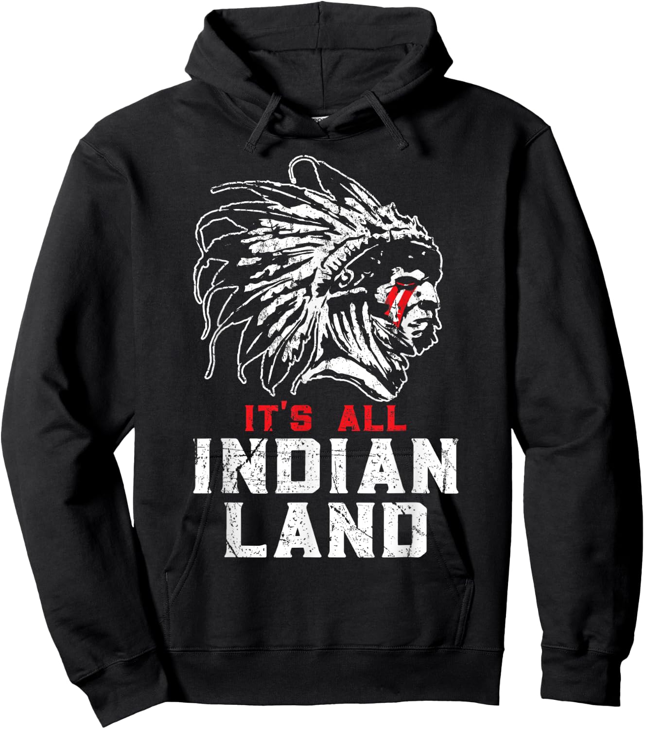 Native American All Indian Land Hoodie - Hoodie | Black