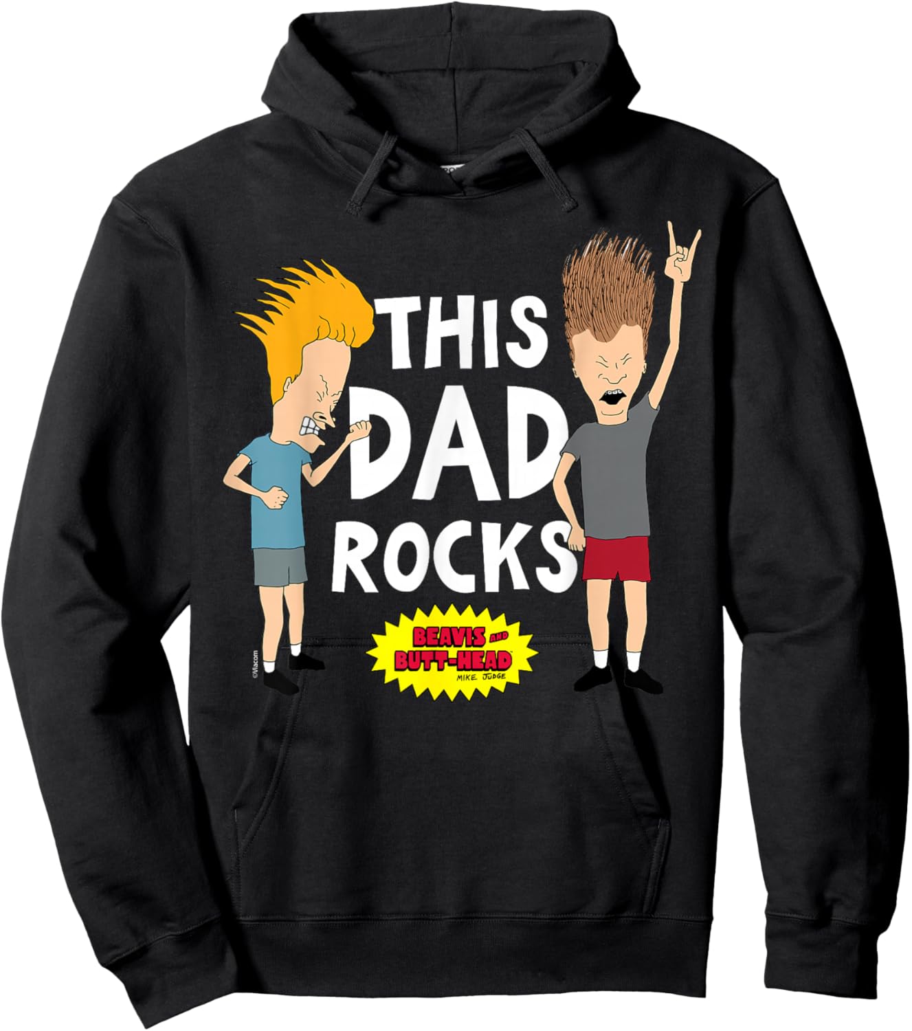 MTV - Beavis and Butthead This Dad Rocks Hoodie - Hoodie | Black