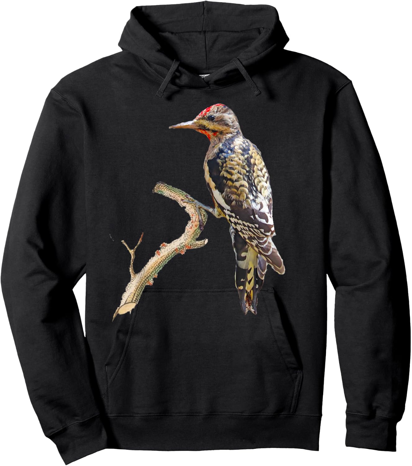 Yellow-bellied Sapsucker Woodpecker Bird Hoodie - Hoodie | Black