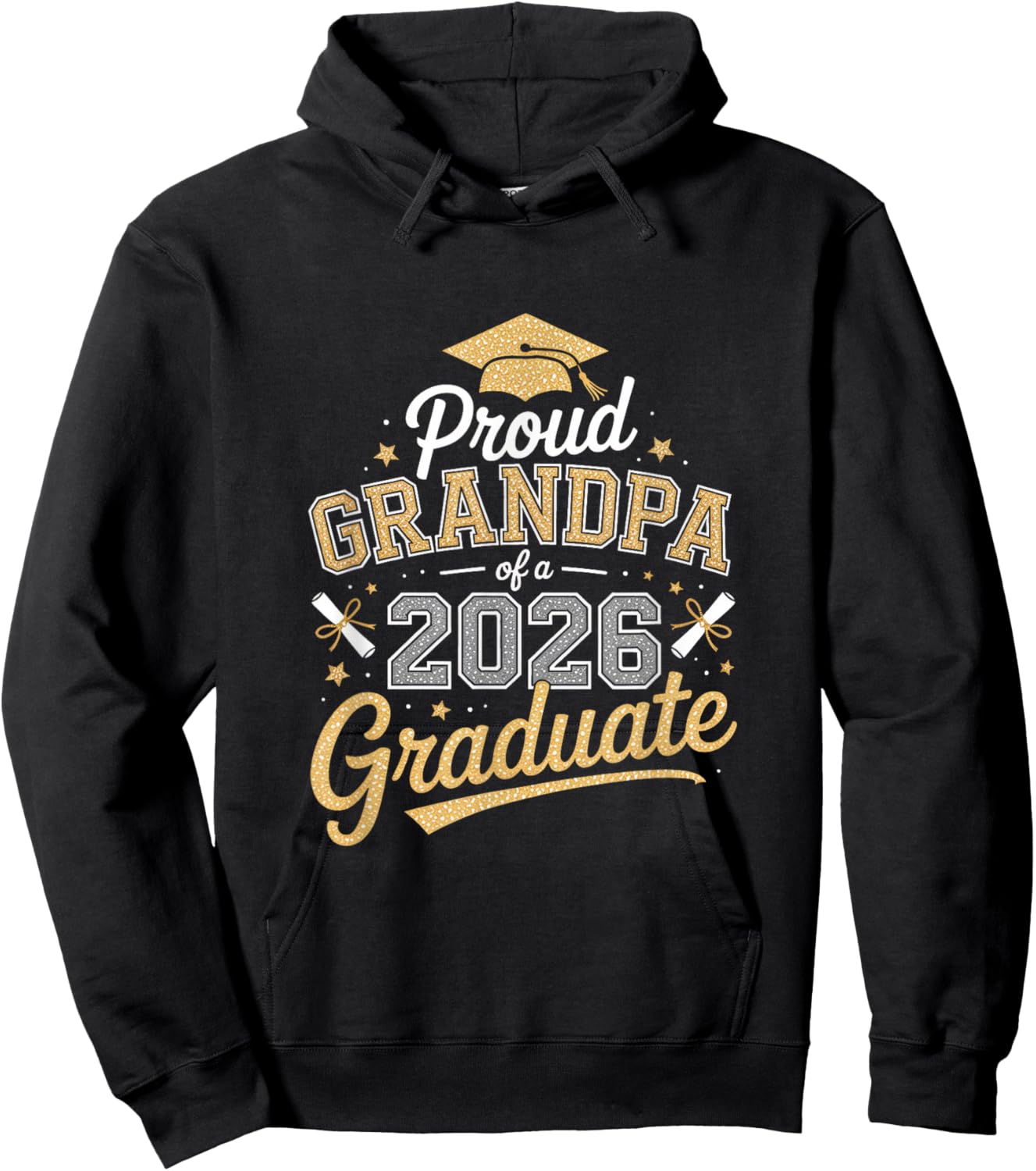 Proud Grandpa of a 2026 Graduate! Graduation Design Hoodie - Hoodie | Black