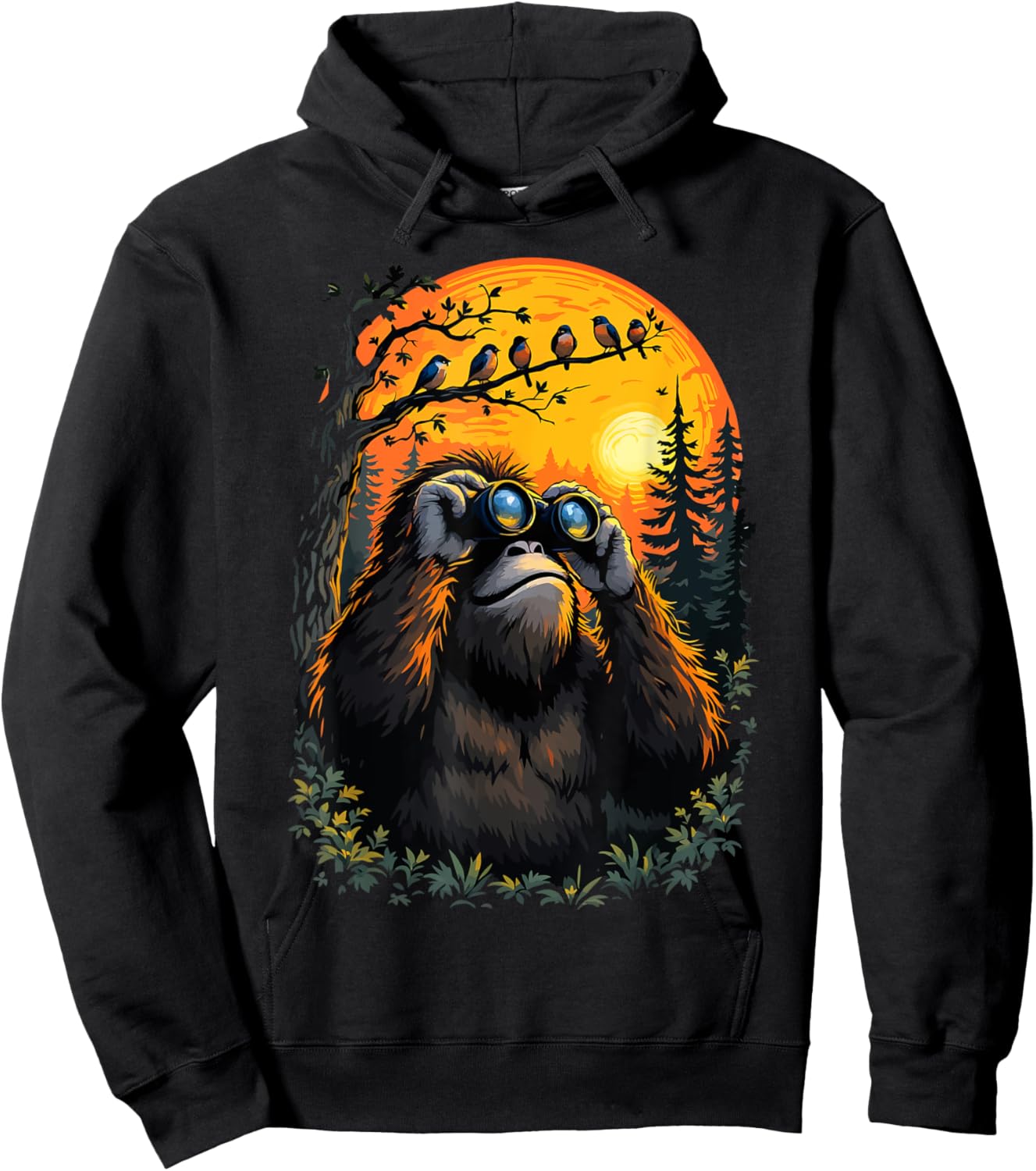 Wild Bird Watching Funny Bird Nature Adventure Explorers Hoodie - Hoodie | Black