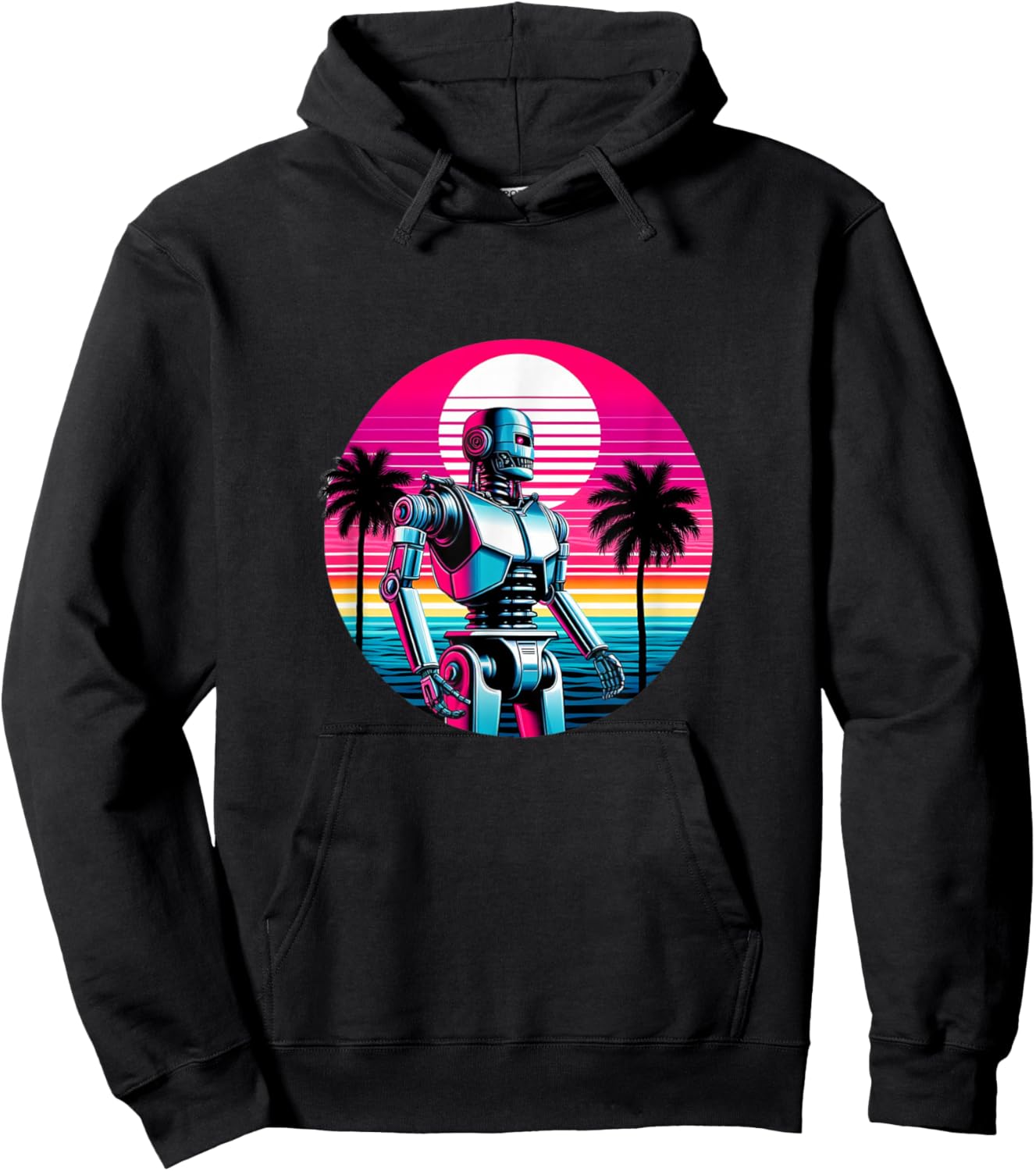 Robotics Retro Robot Machine Engineer Robots Mom Dad Kids Hoodie - Hoodie | Black