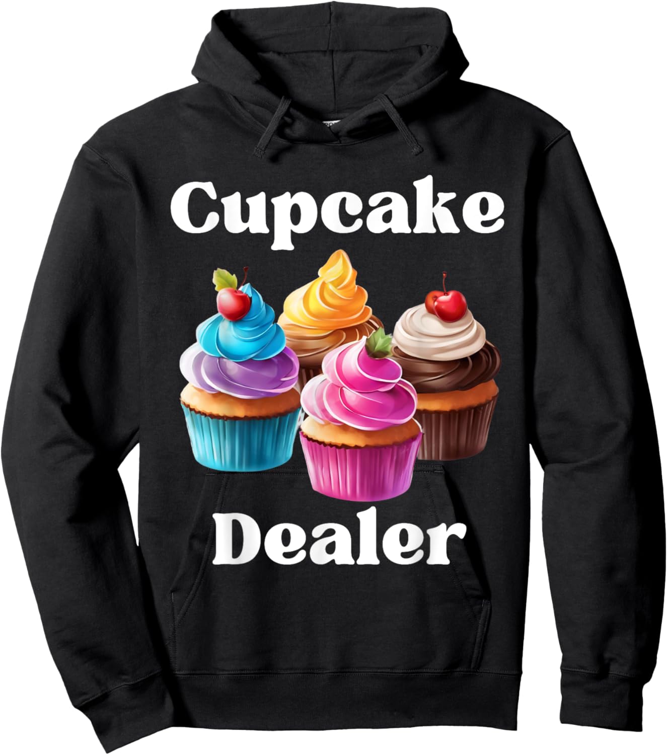 Cupcake Dealer Baker Cupcake Love Hoodie - Hoodie | Black