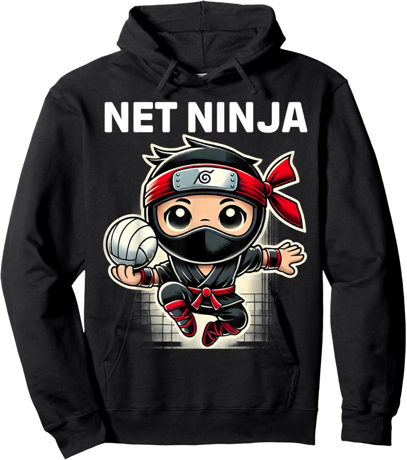 Net Ninja Volleyball Martial Arts Sport Hoodie - Hoodie | Black