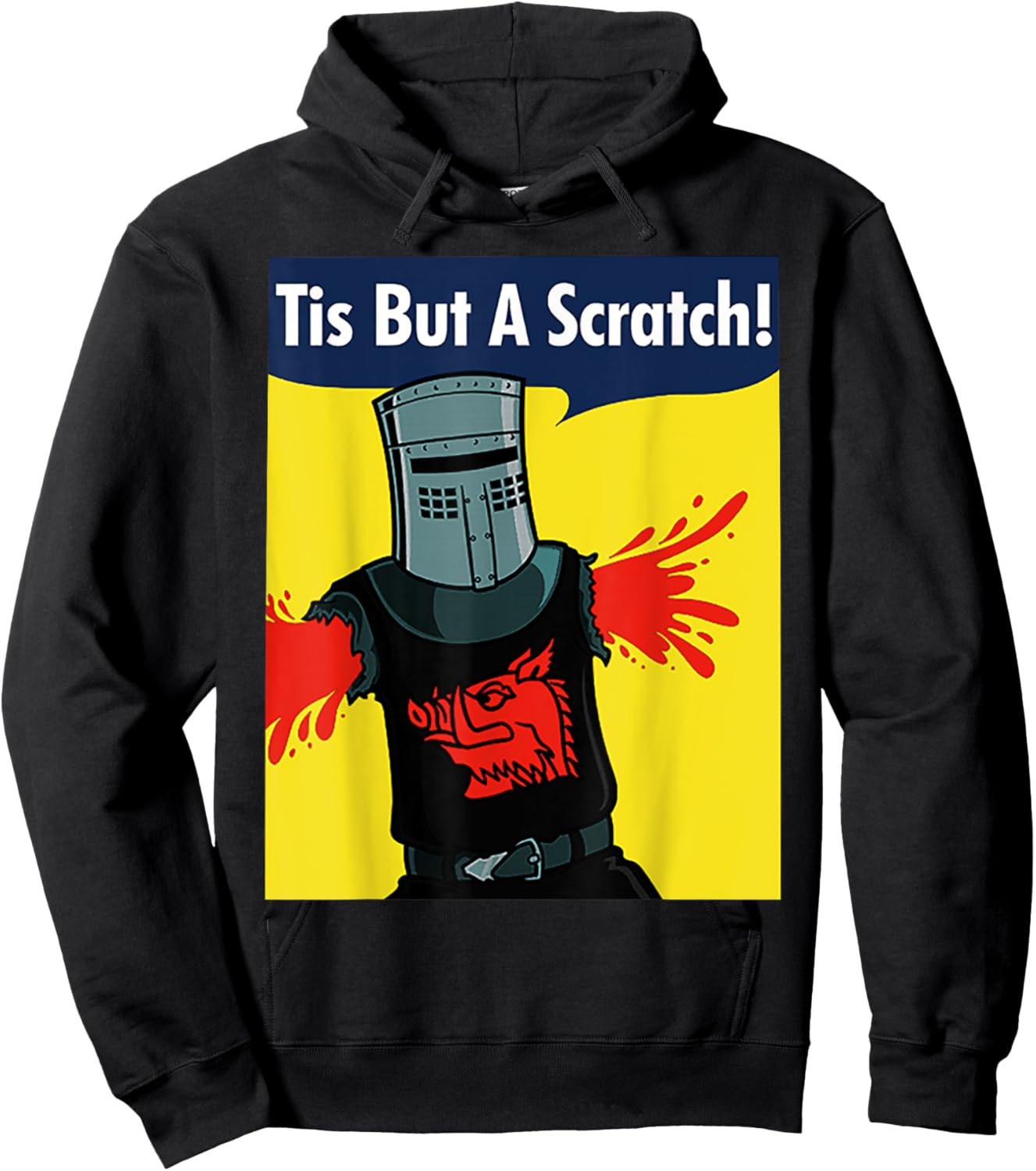 Tis But A Scratch Hoodie - Hoodie | Black