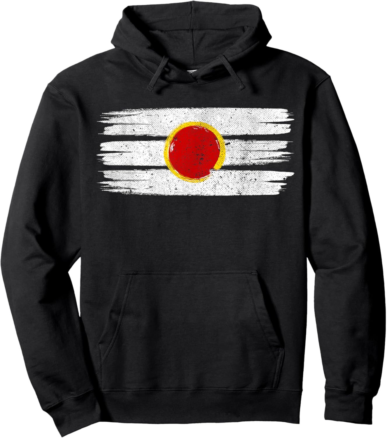 Tripundra Lord Shiva Circle Hindu Third Three Lines Eye Hoodie - Hoodie | Black