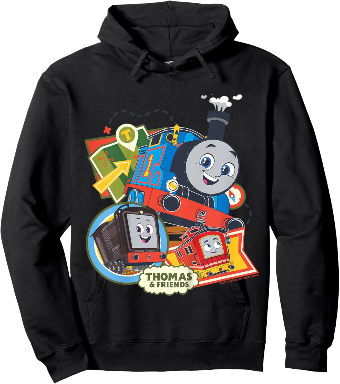 Thomas & Friends - Adventure Together Hoodie - Hoodie | Black