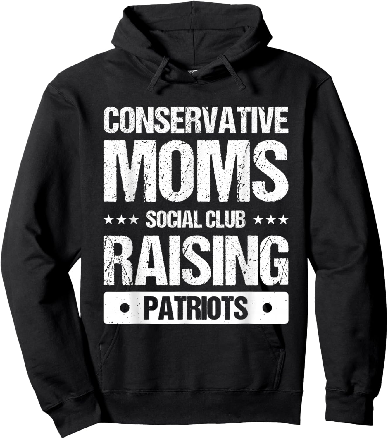 Conservative Moms Social Club Raising Patriots Hoodie - Hoodie | Black
