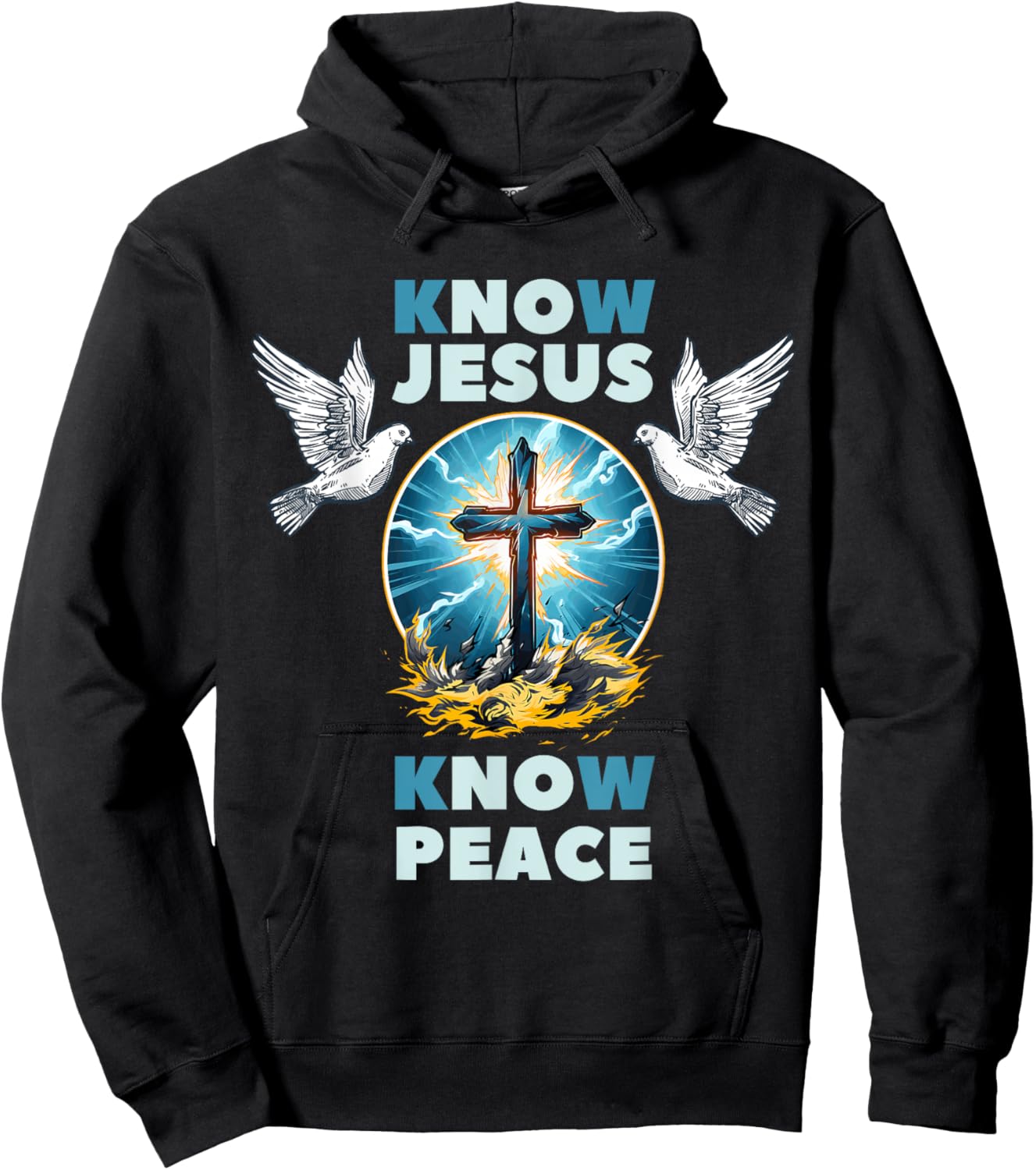 No Jesus No Peace Spiritually Focused Christianity Hoodie - Hoodie | Black
