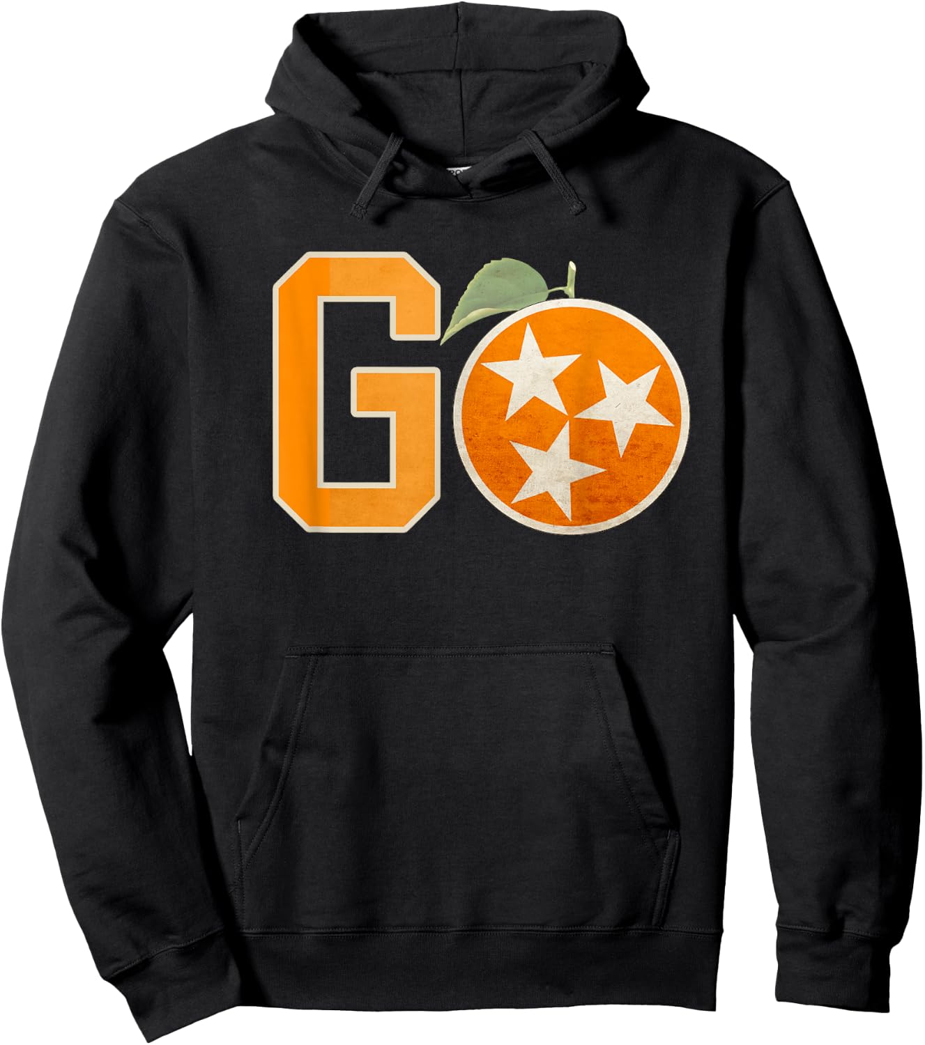 Tennessee Flag Vintage Football Fan Orange And White Gift Hoodie - Hoodie | Black