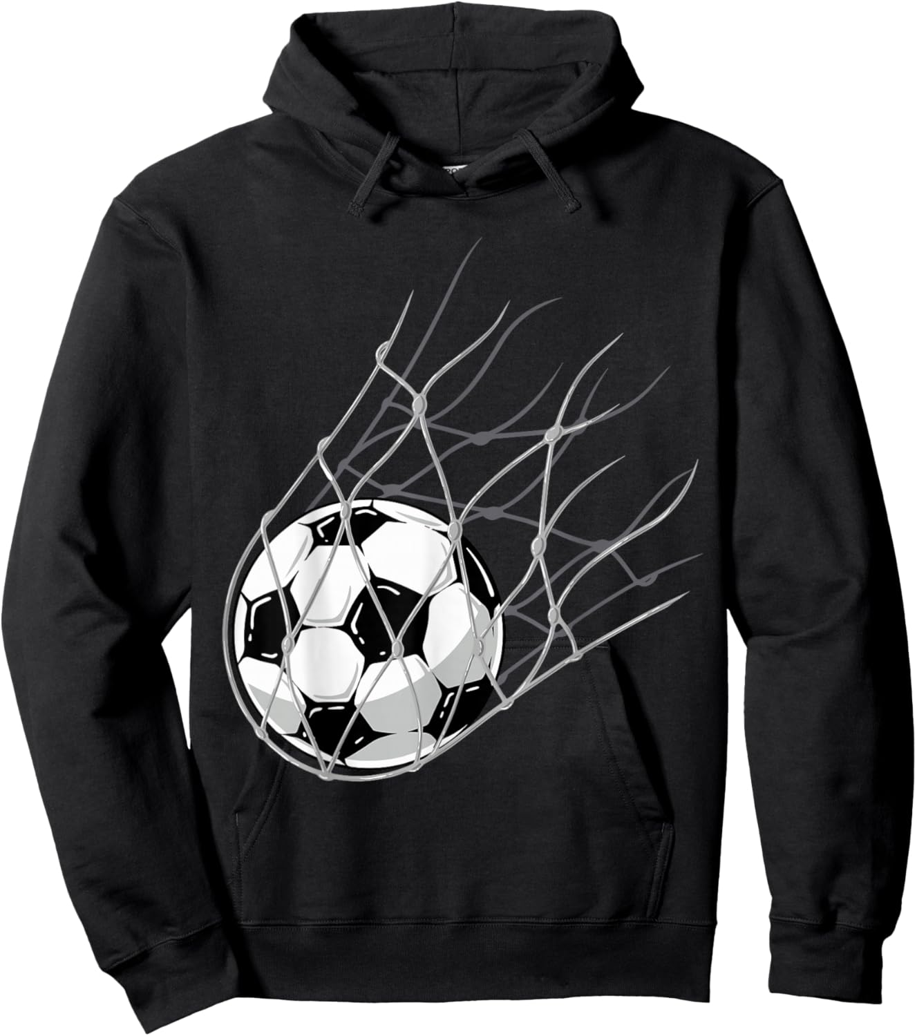 Soccer Ball Goal Funny Player Sports Game Boys Girls Outfit Hoodie - Hoodie | Black