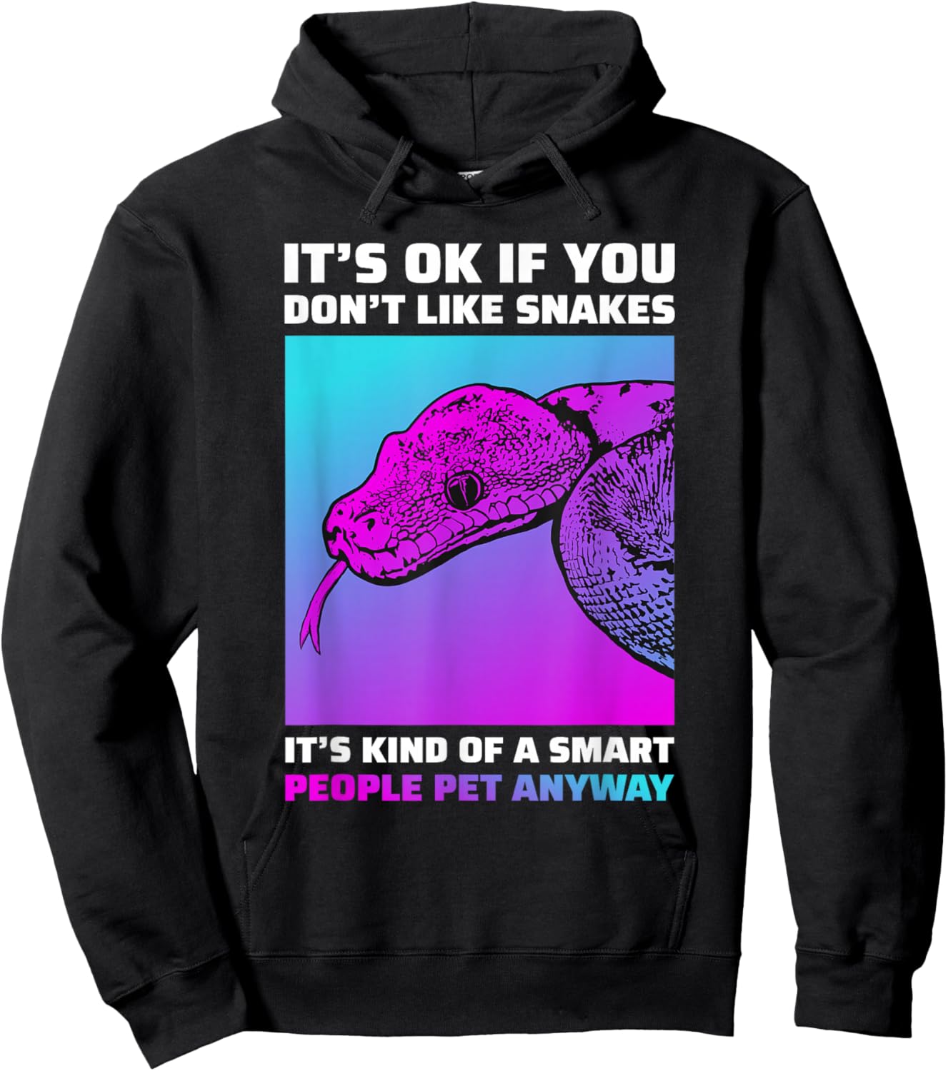 Funny Snake Lover Python Boa Cornsnake Hoodie - Hoodie | Black