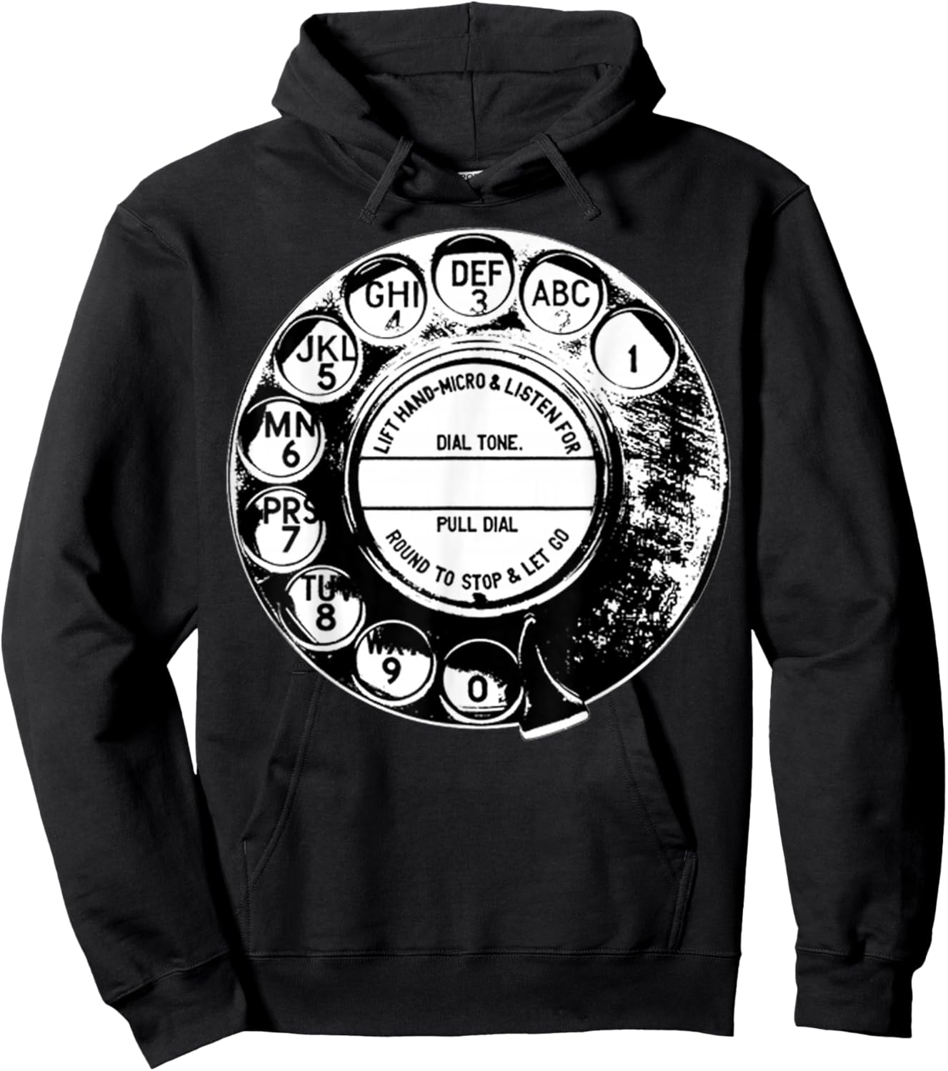 Rotary Phone Vintage Rotary Dial Telephone Retro Gifts Hoodie - Hoodie | Black