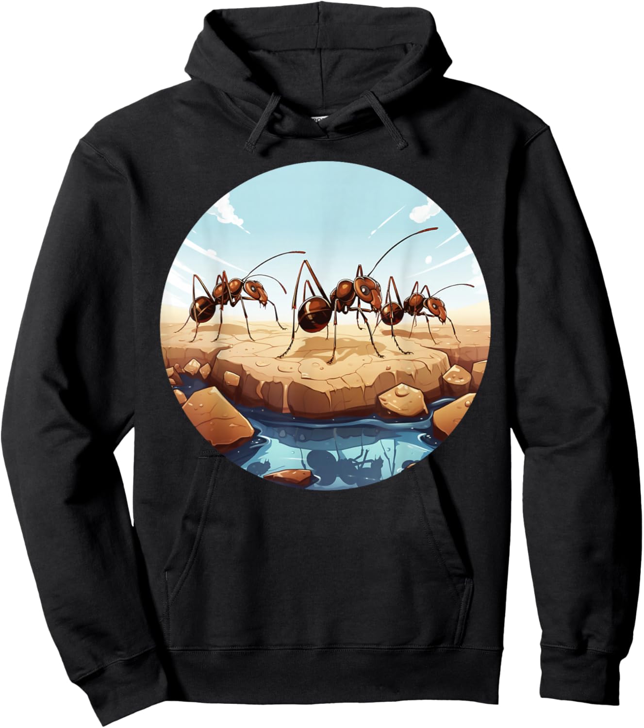 Cool army ants costume Hoodie - Hoodie | Black