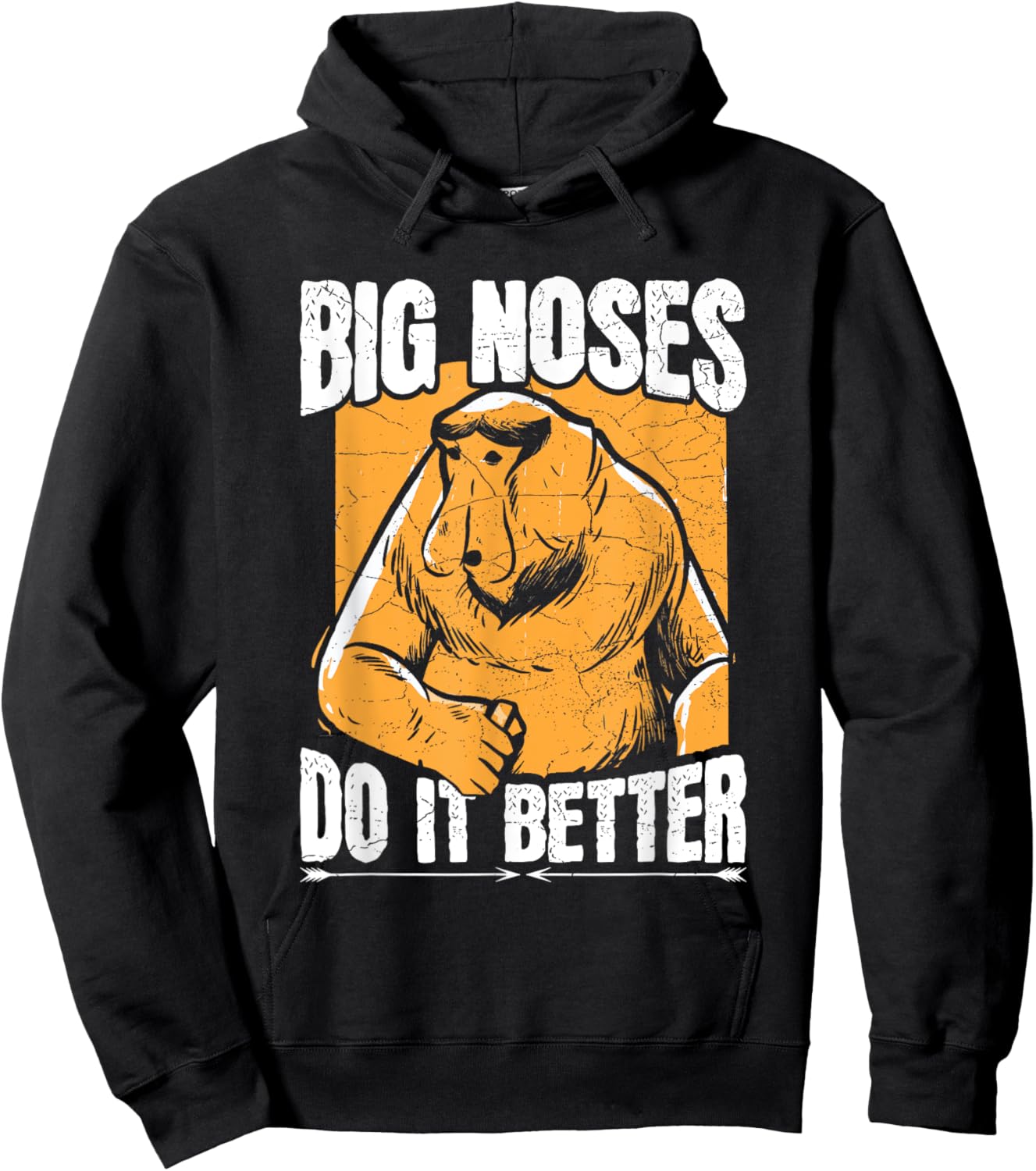 Big noses do it better Design for a Proboscis Monkey Expert Hoodie - Hoodie | Black