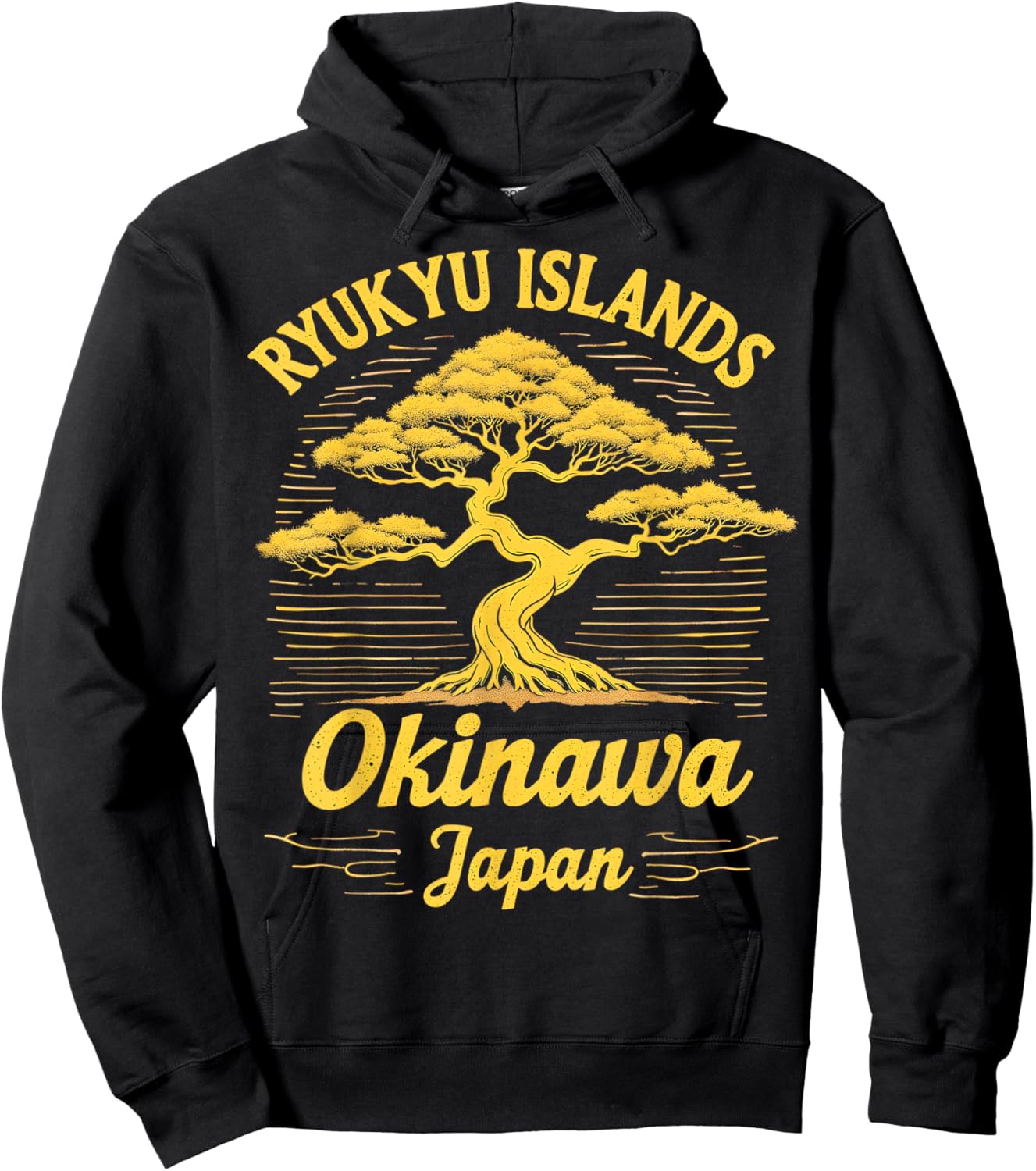 Ryukyu Islands Okinawa Japan Bonsai Art Hoodie - Hoodie | Black