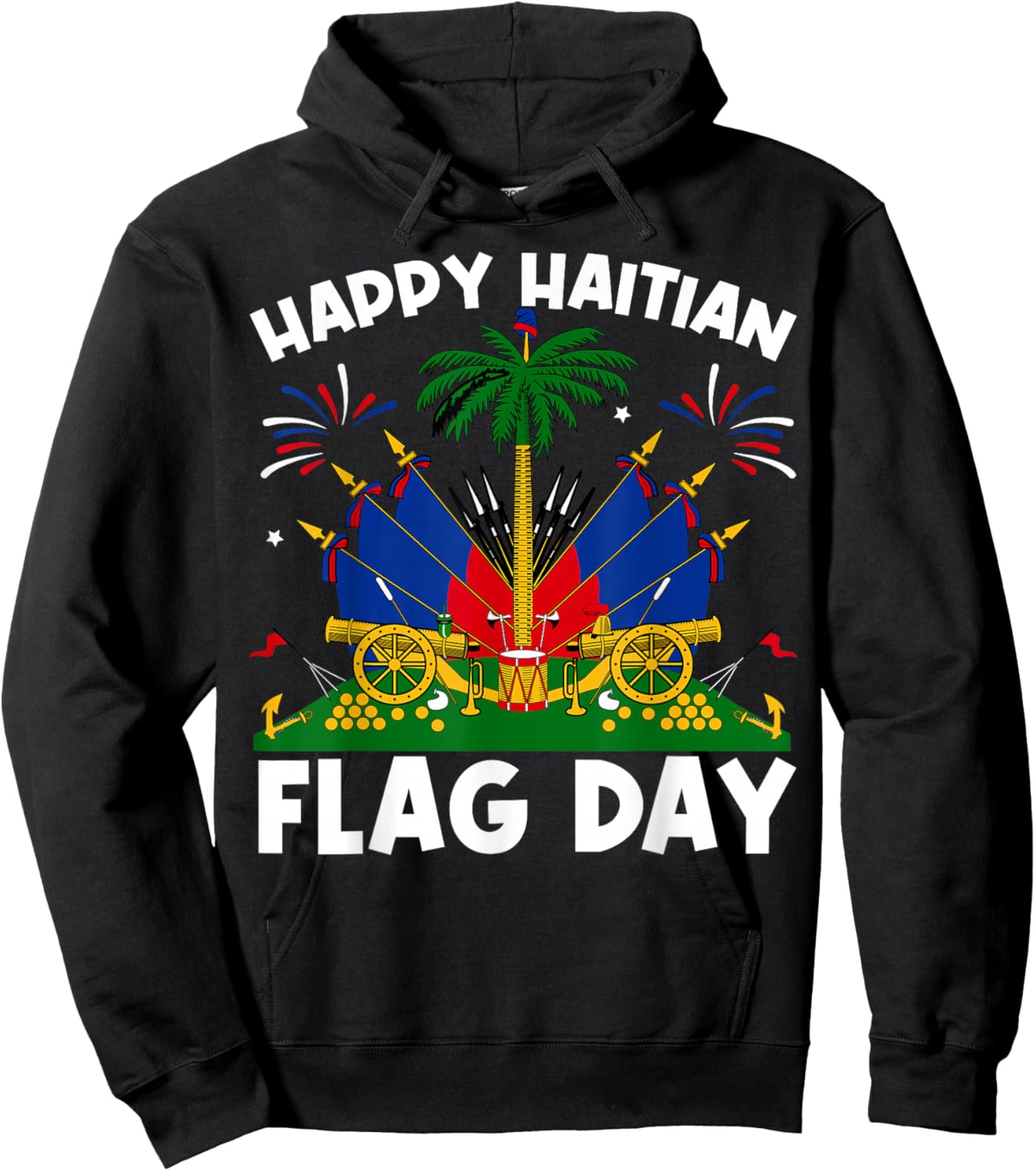 Haitian Flag Day Men Women Kids Hoodie - Hoodie | Black