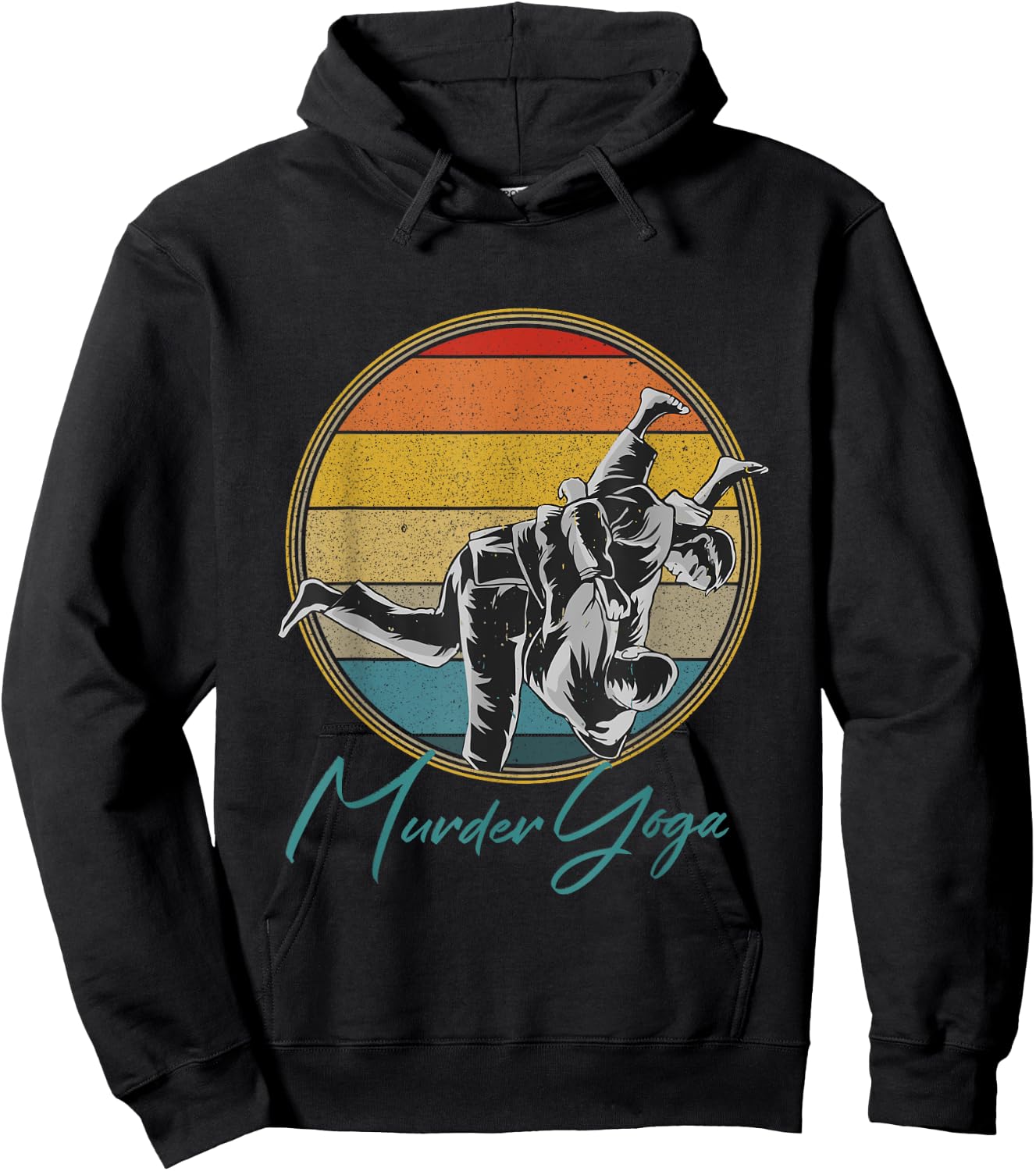 Brazilian Jiu-Jitsu Funny Murder Yoga Gift Hoodie - Hoodie | Black