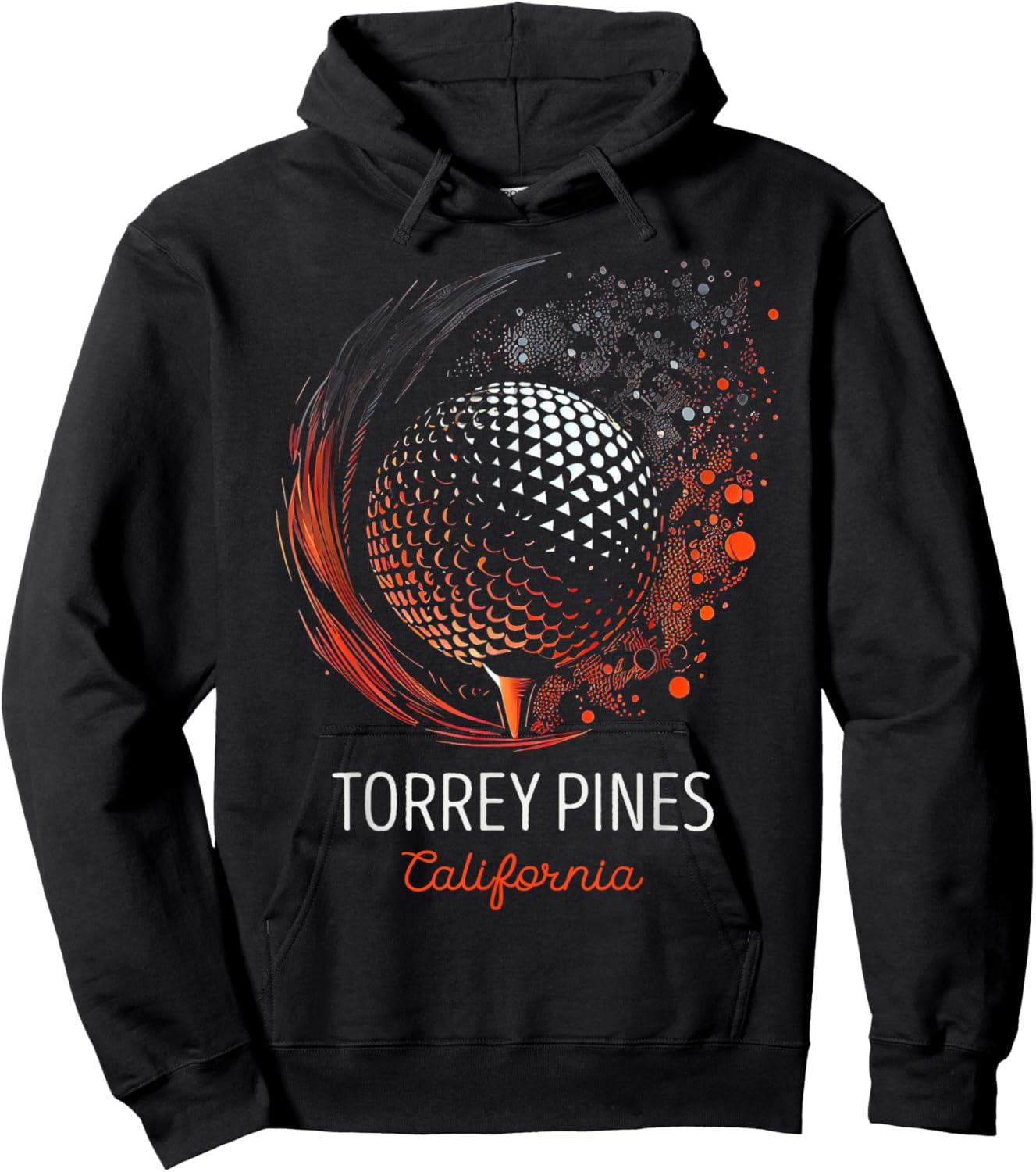 Golf Golfing Torrey Pines Hoodie - Hoodie | Black