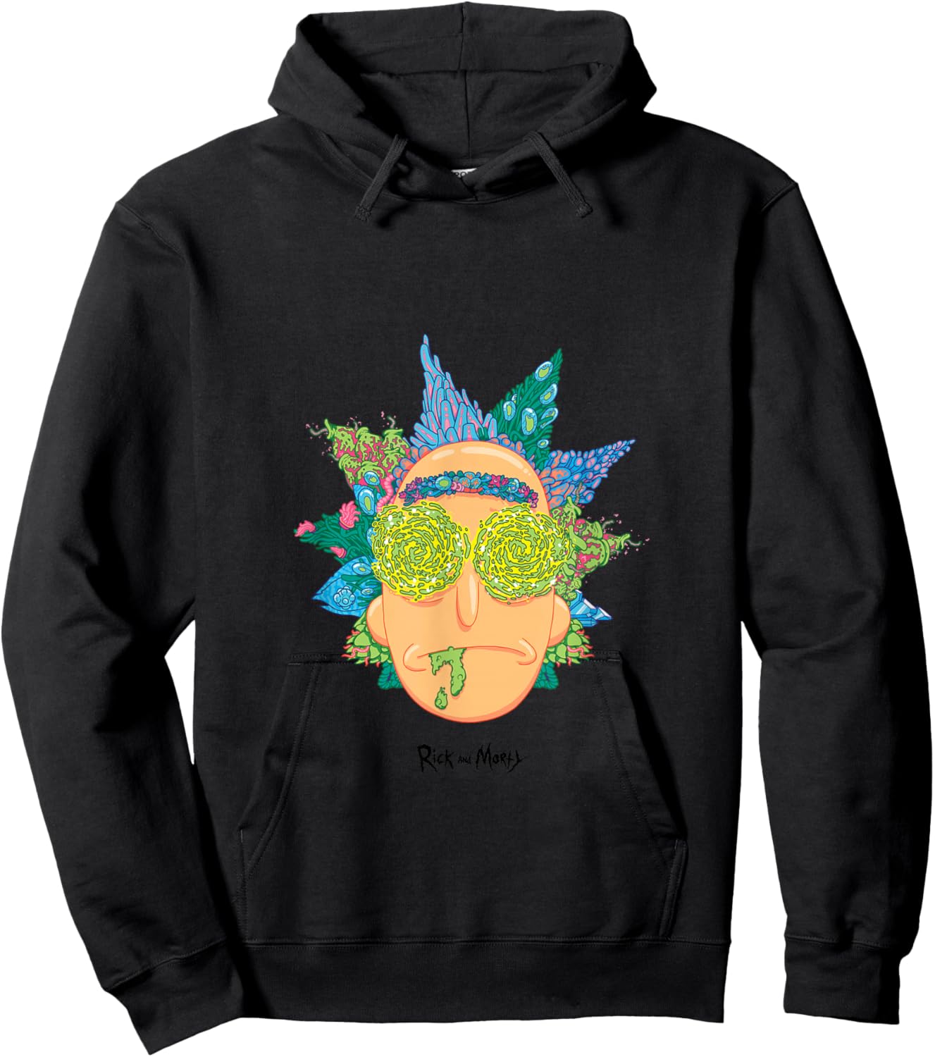 Offizielle psychedelische Rick Face Art PAPL205 Hoodie - Hoodie | Black