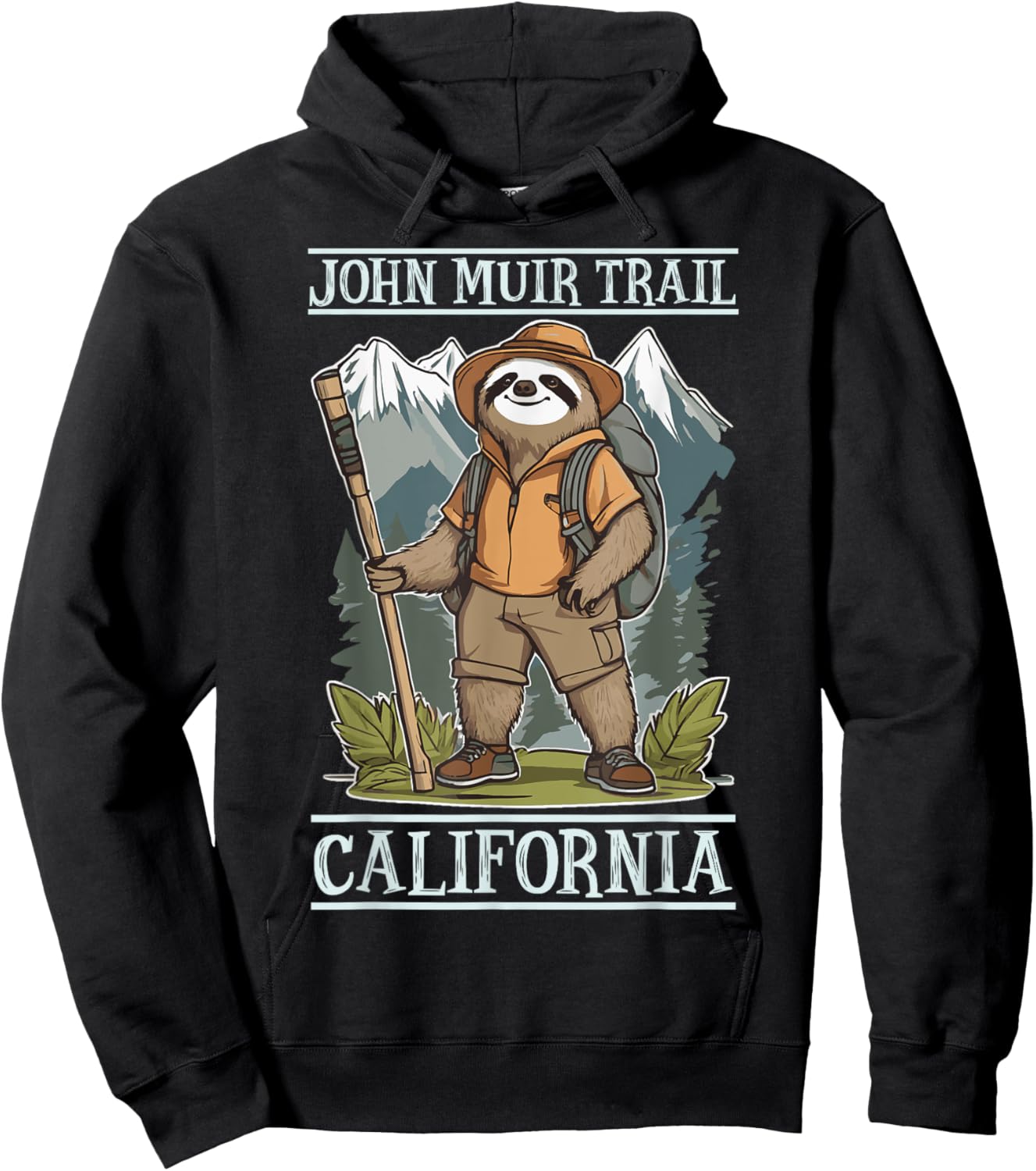California Hiking Trail John Muir Trail Souvenir Nature Fan Hoodie - Hoodie | Black