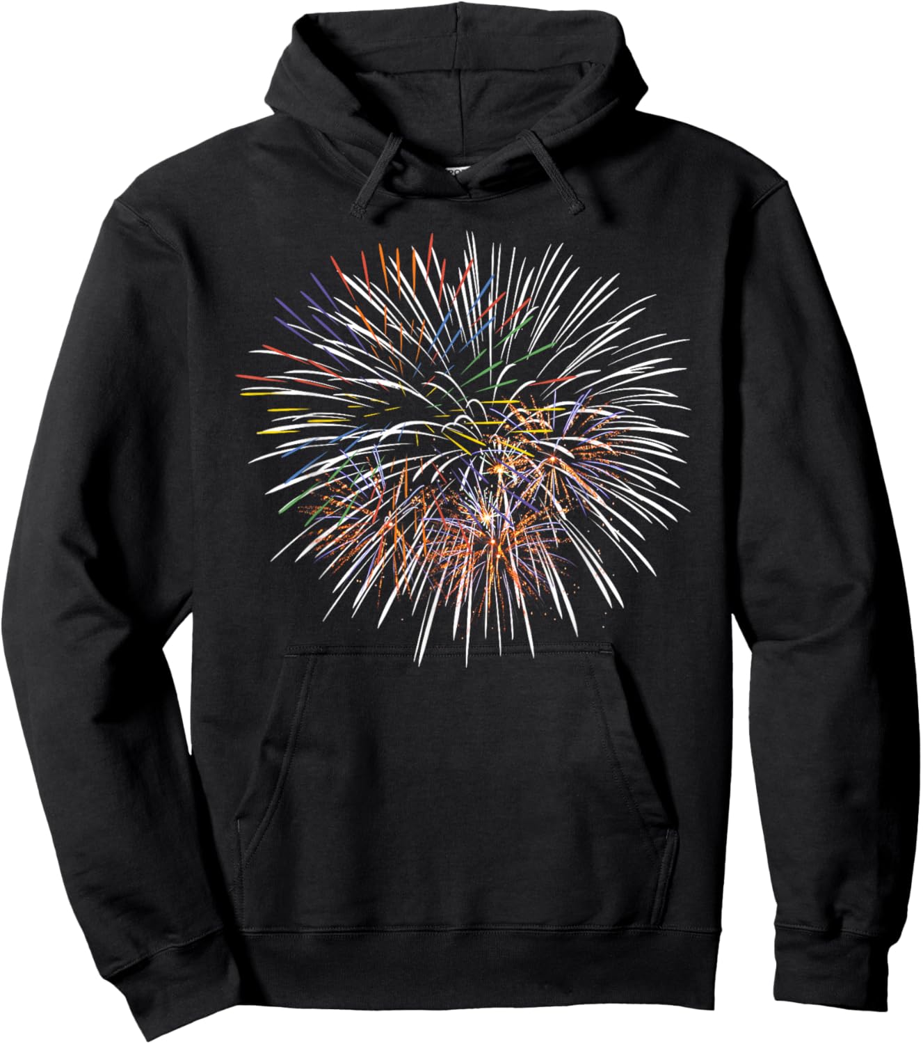 Fireworks Watercolor Hoodie - Hoodie | Black