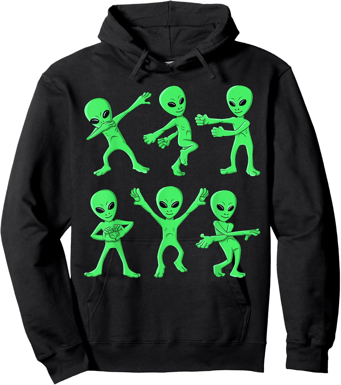 Dancing Aliens Dance Challenge Boys Girls Kids Halloween Small Hoodie - Hoodie | Black