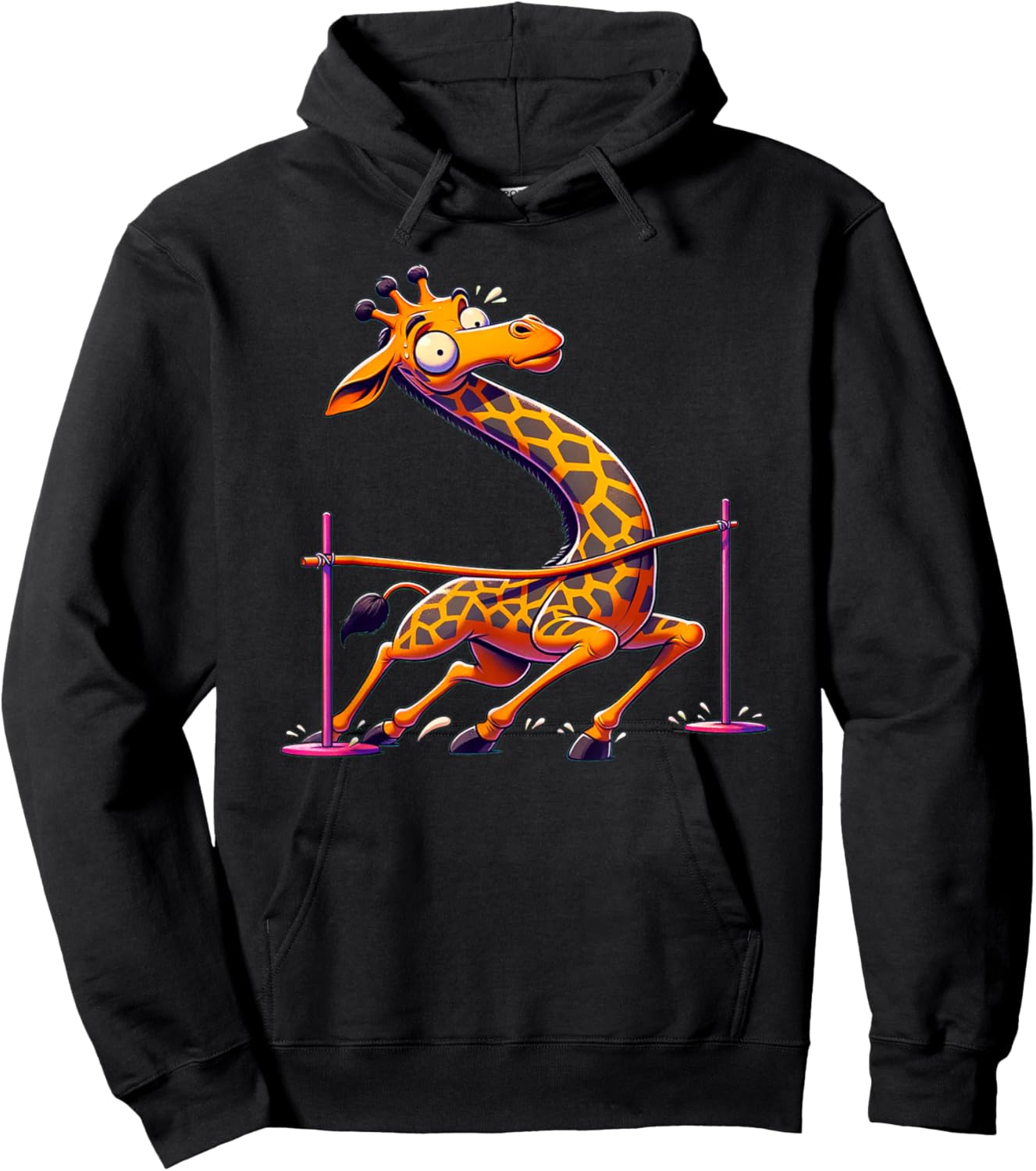Funny Giraffe Limbo Hoodie - Hoodie | Black