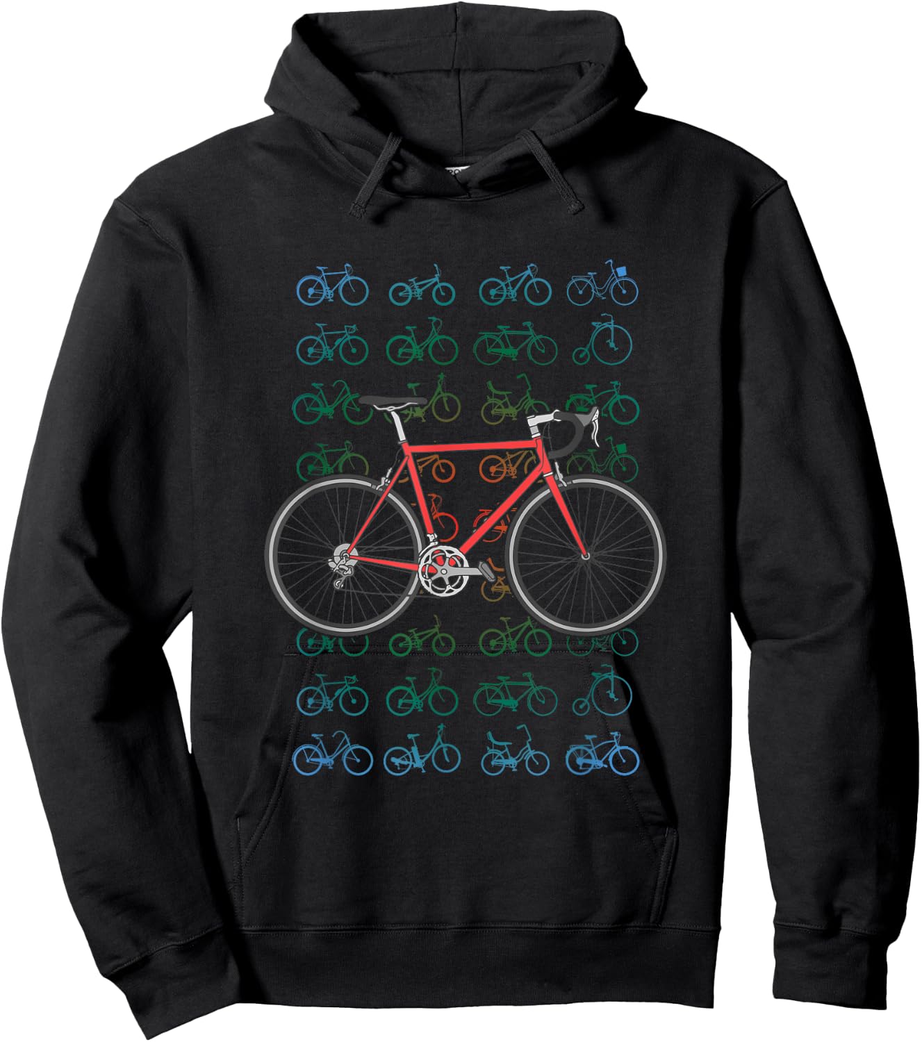 Road Bike Cycling Bicycle Cyclist Road Cyclist Hoodie - Hoodie | Black
