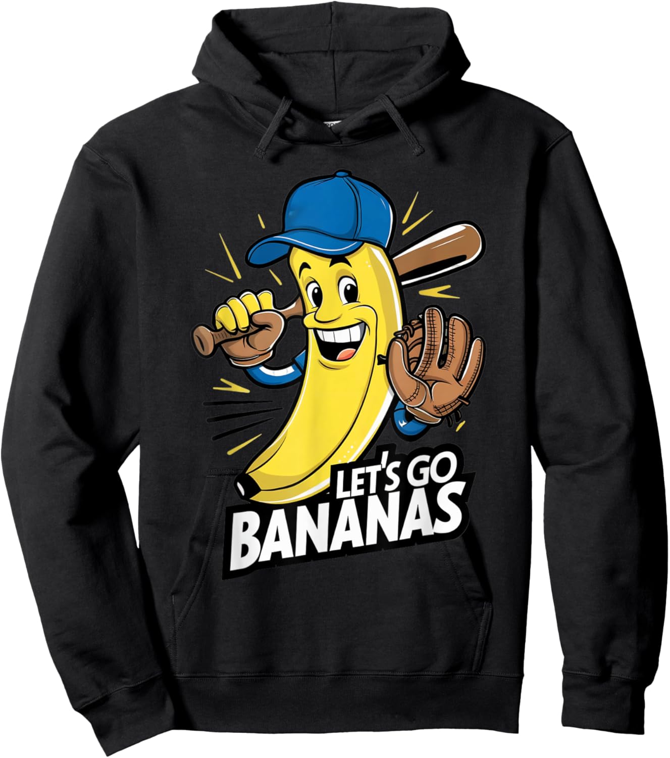 Funny Bananas Shirts Cute Banana Gifts Funny Lets go Bananas Hoodie - Hoodie | Black