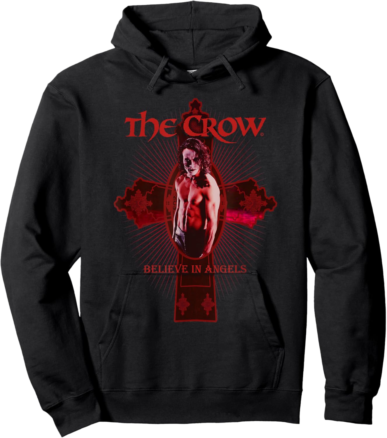 The Crow – Believe In Angels Cross Hoodie - Hoodie | Black