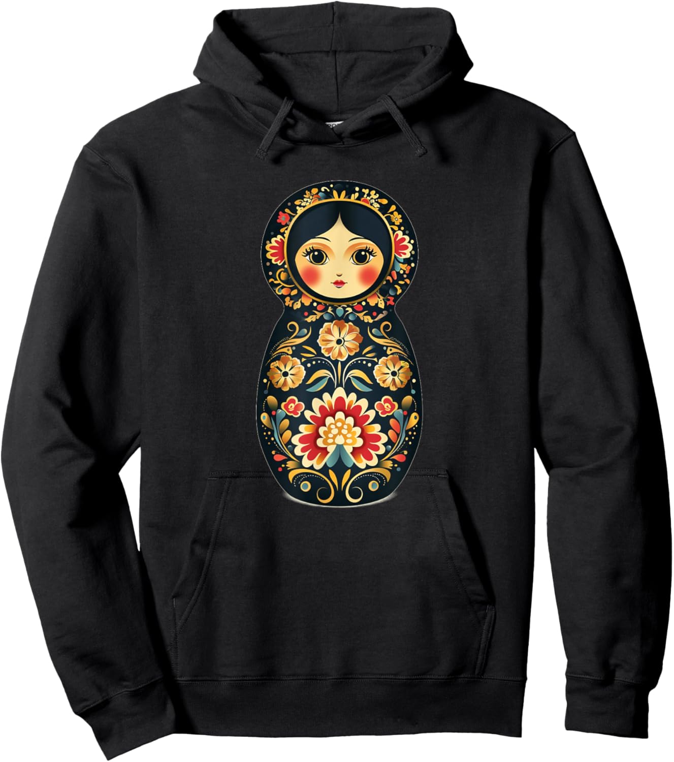 Funny Russian Matryoshka doll costume Hoodie - Hoodie | Black