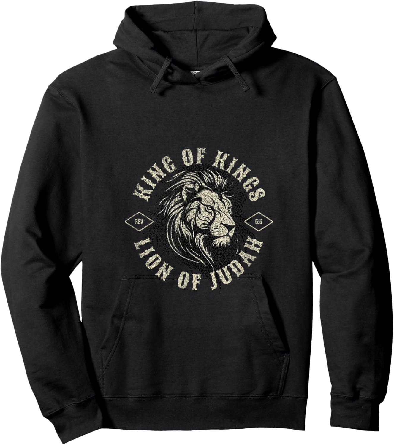 King of Kings Lion of Judah Jesus Christ Hoodie - Hoodie | Black
