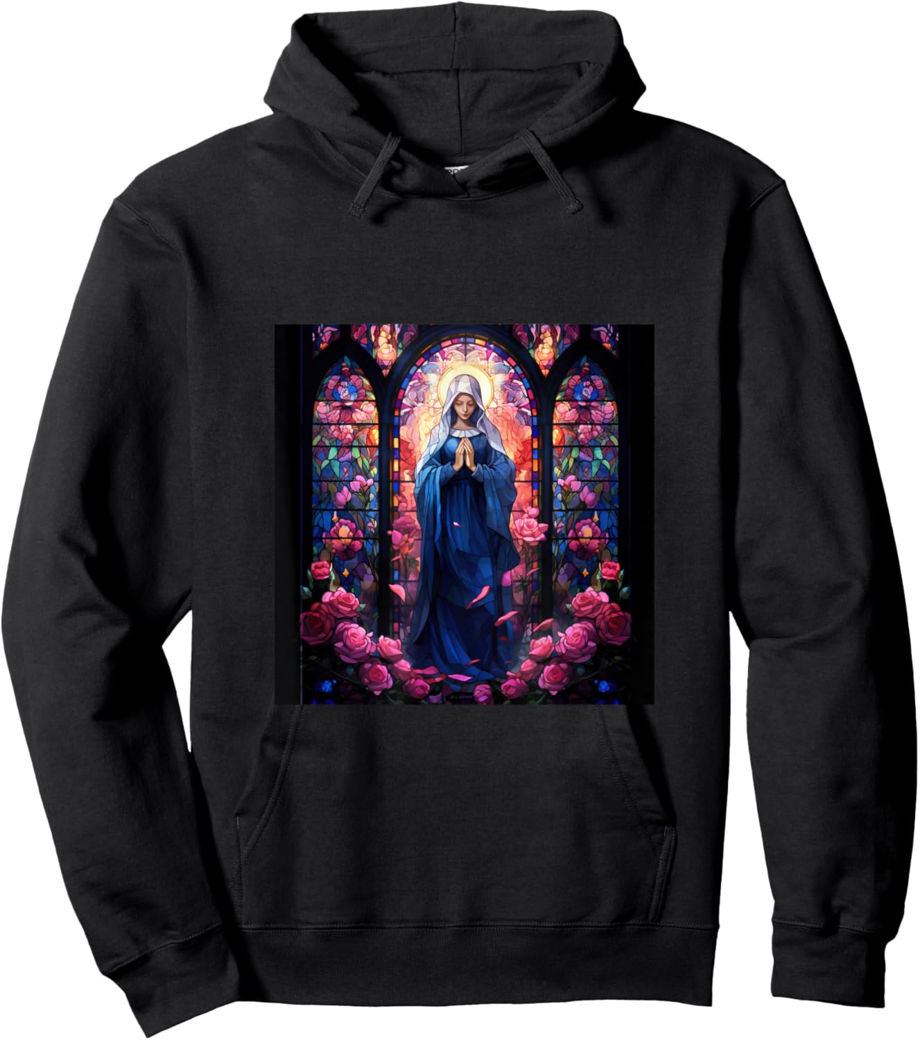 Blessed Virgin Mary Jesus Christian Hoodie - Hoodie | Black