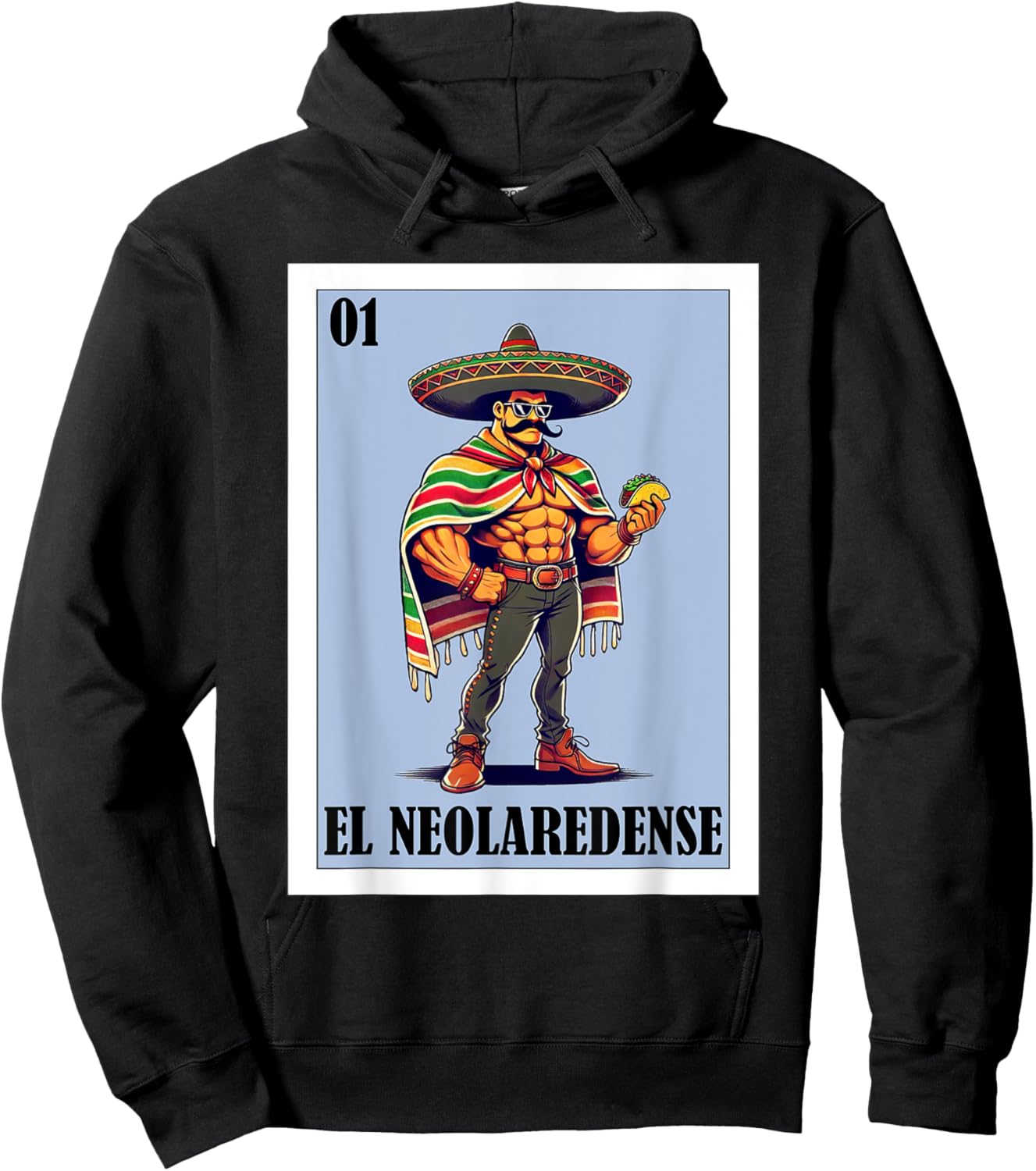 Funny Nuevo Laredo Mexican Design - El Neolaredense Hoodie - Hoodie | Black