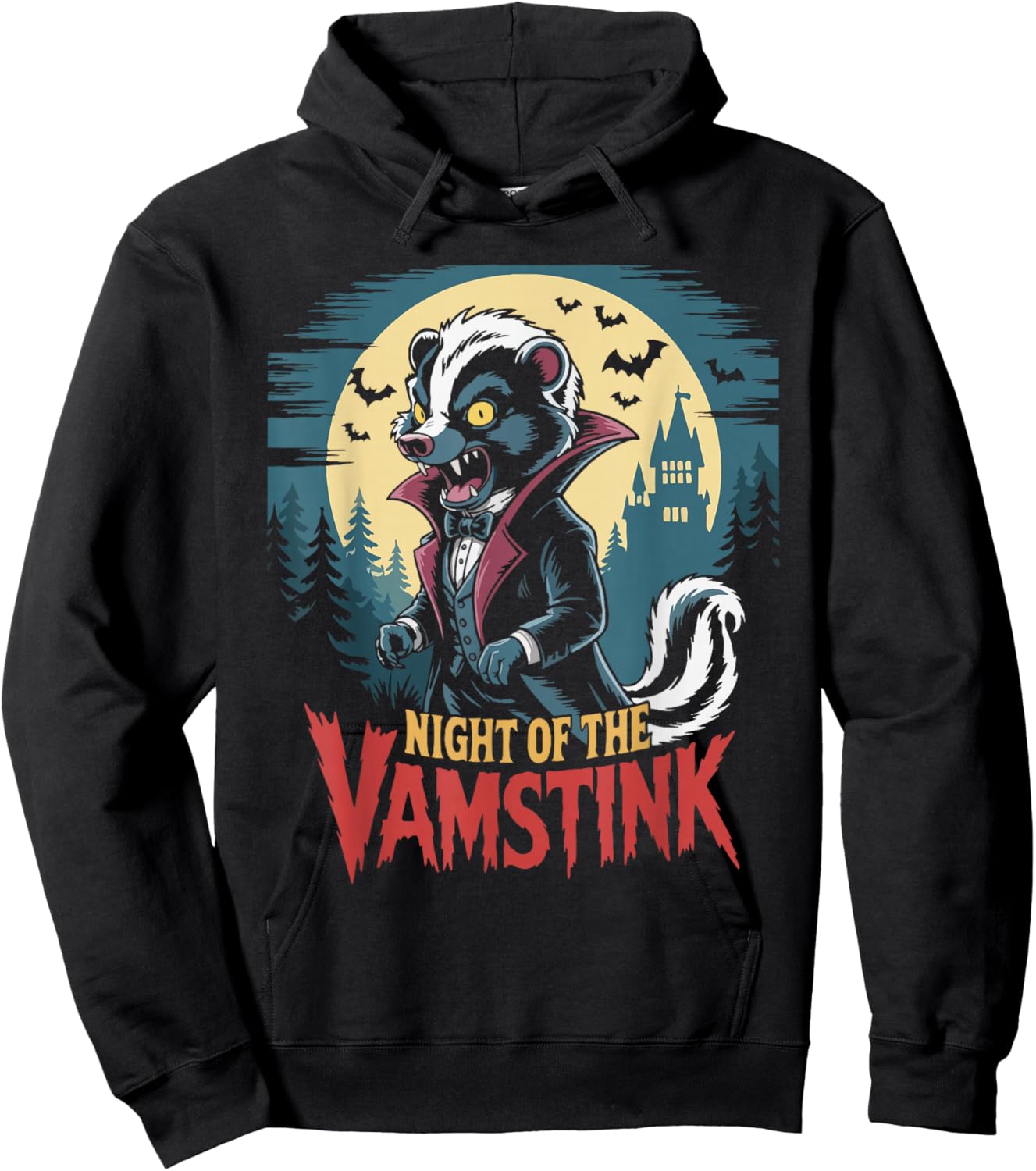 Skunk Stink Badger Vampire Vamstink Halloween Hoodie - Hoodie | Black