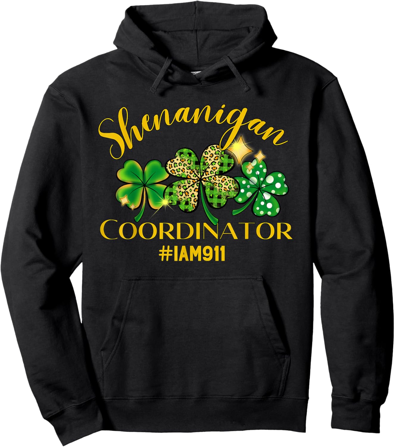 911 Police Dispatcher Irish Gift St. Patrick’s Day Hoodie - Hoodie | Black