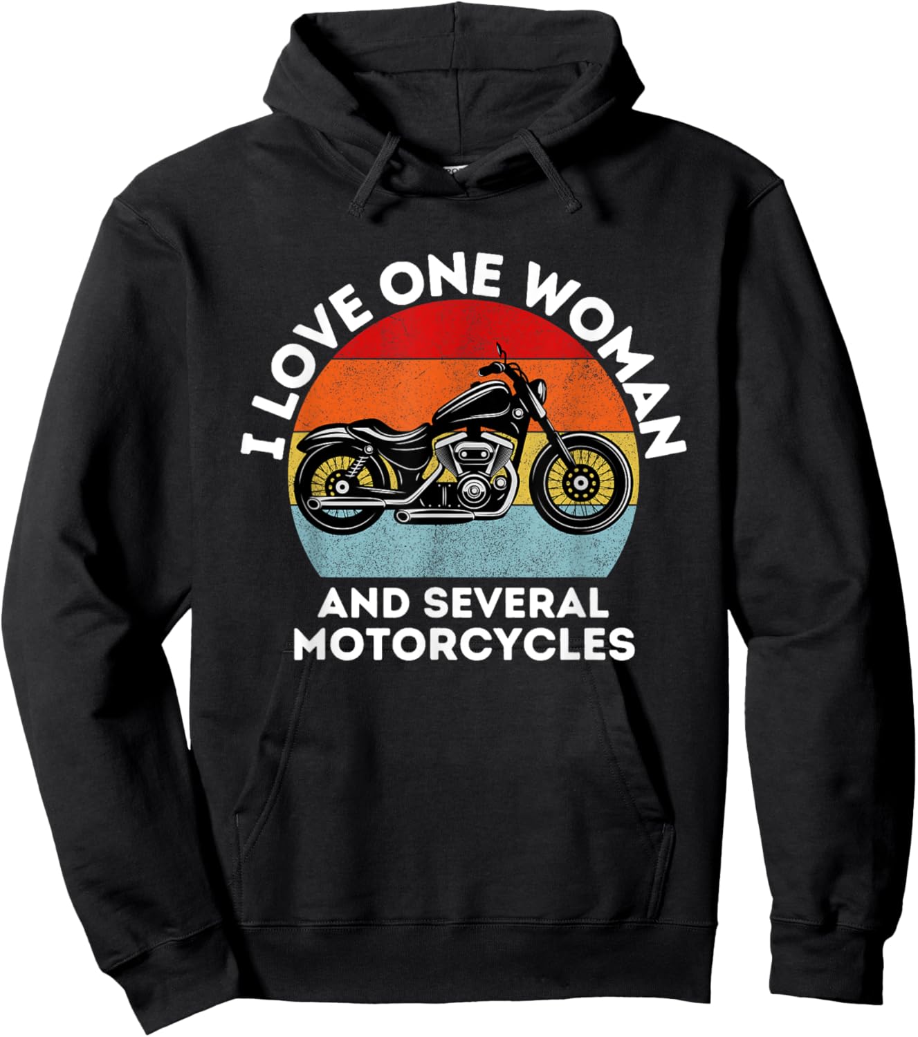 I love one woman and several motorcycles | Motorcycle gear Hoodie - Hoodie | Black