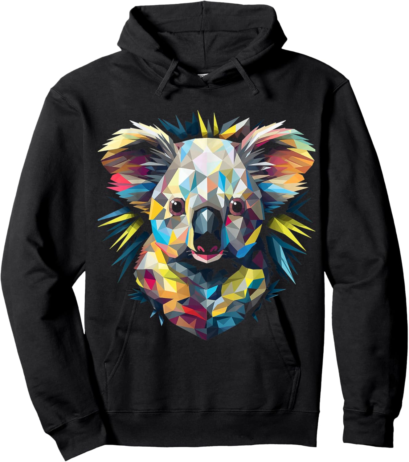 Koala Geometric Hoodie - Hoodie | Black