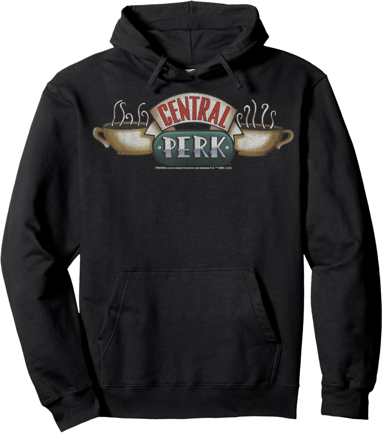 Friends Central Perk Classic Logo Hoodie - Hoodie | Black