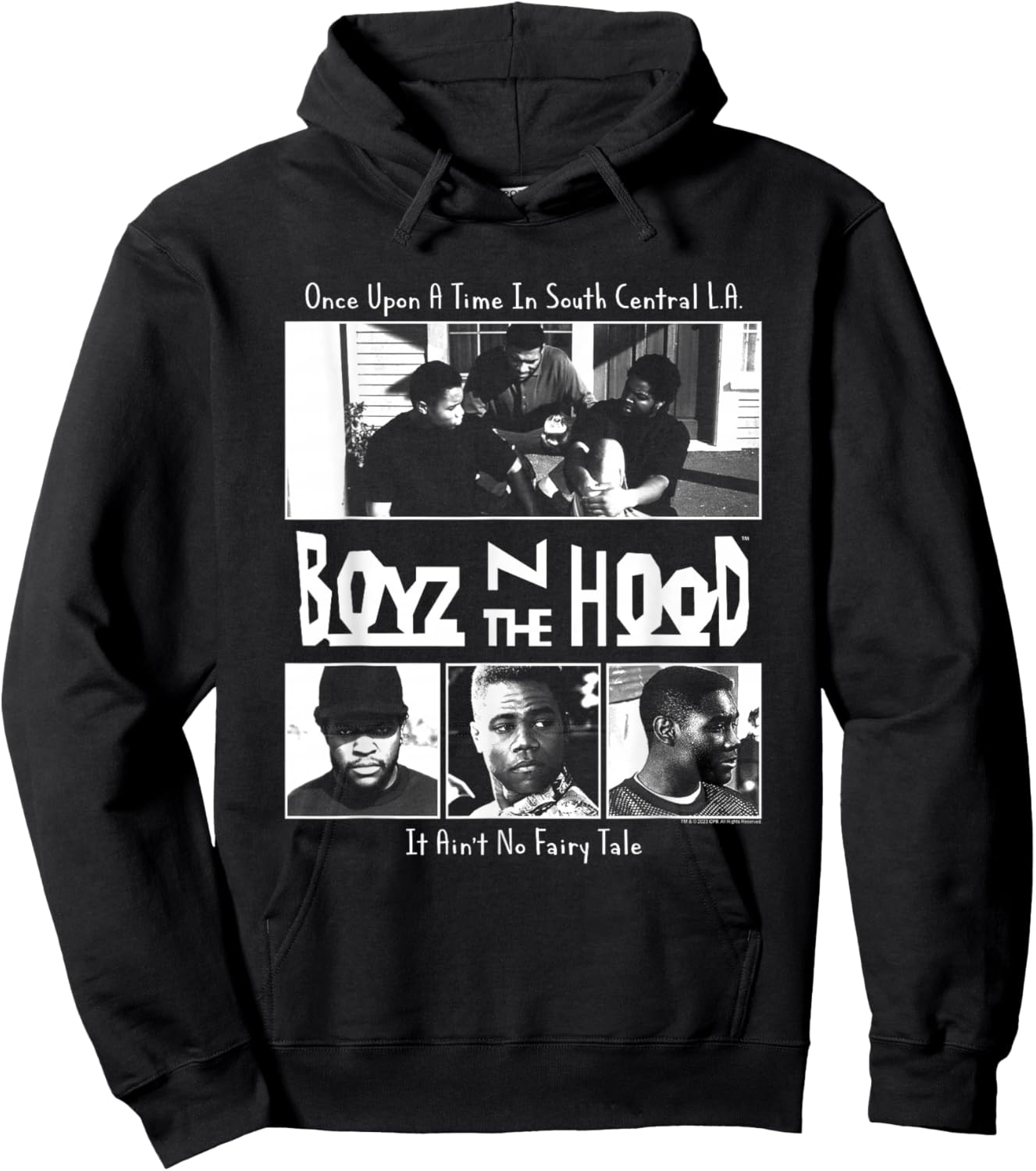 Boyz n The Hood Four Block Poster Hoodie - Hoodie | Black
