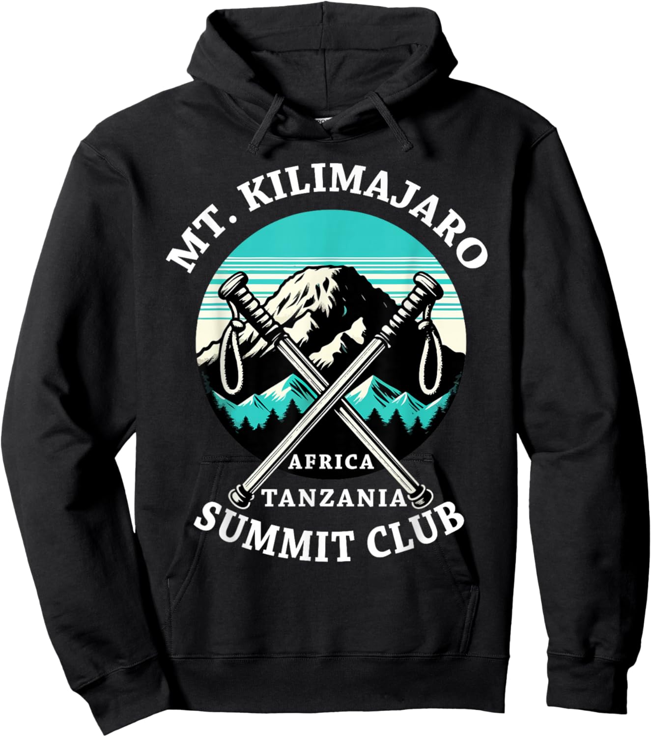 Climbed Mount Kilimanjaro Summit Club Hike Tanzania Hoodie - Hoodie | Black