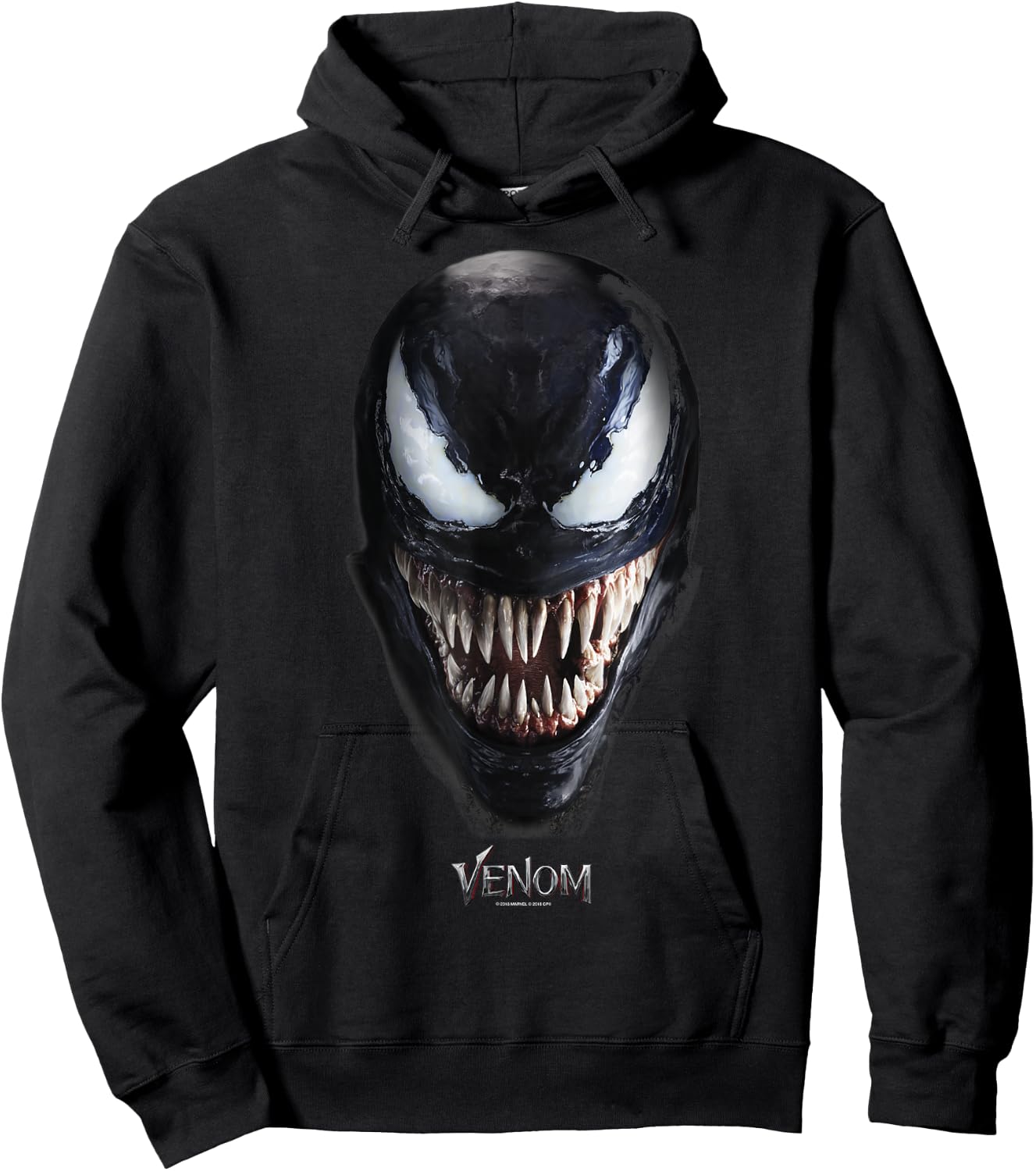 Marvel Venom Up Close Face Grin Small Hoodie - Hoodie | Black