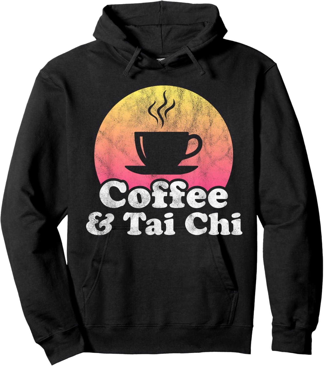 Coffee and Tai Chi Hoodie - Hoodie | Black