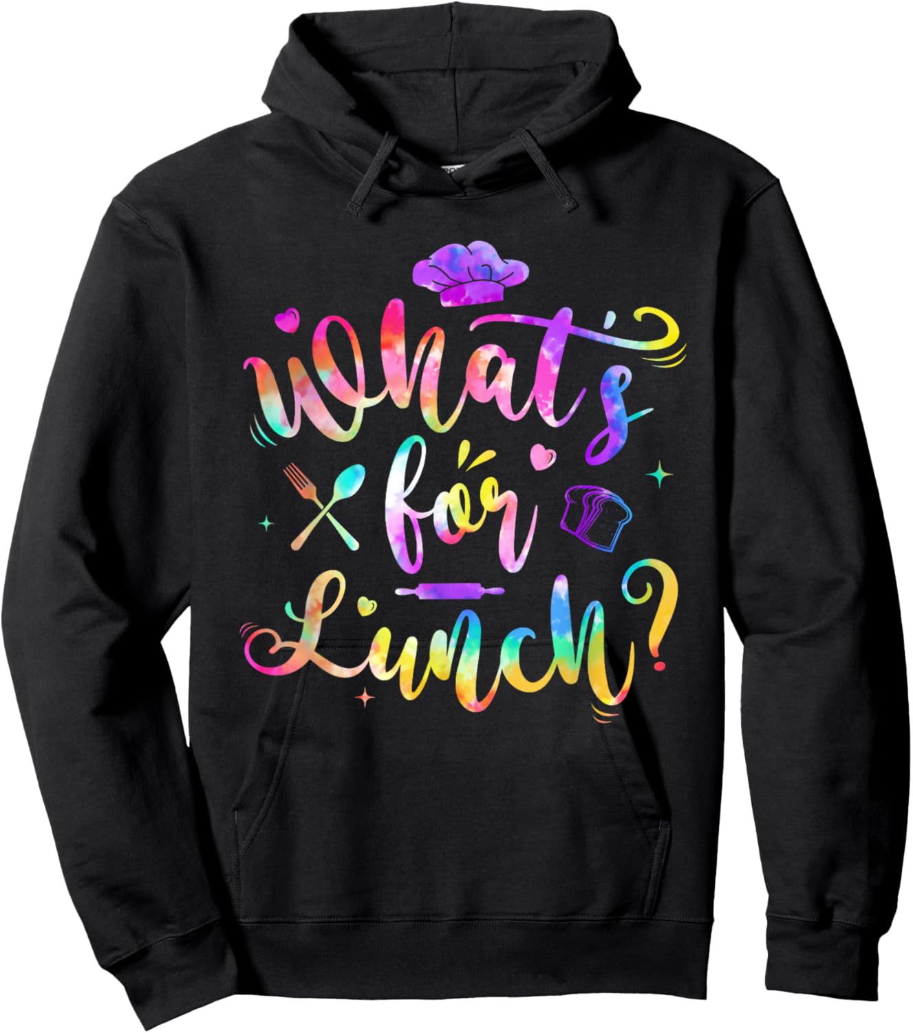 Whats for Lunch Funny Lunch Lady Hoodie - Hoodie | Black