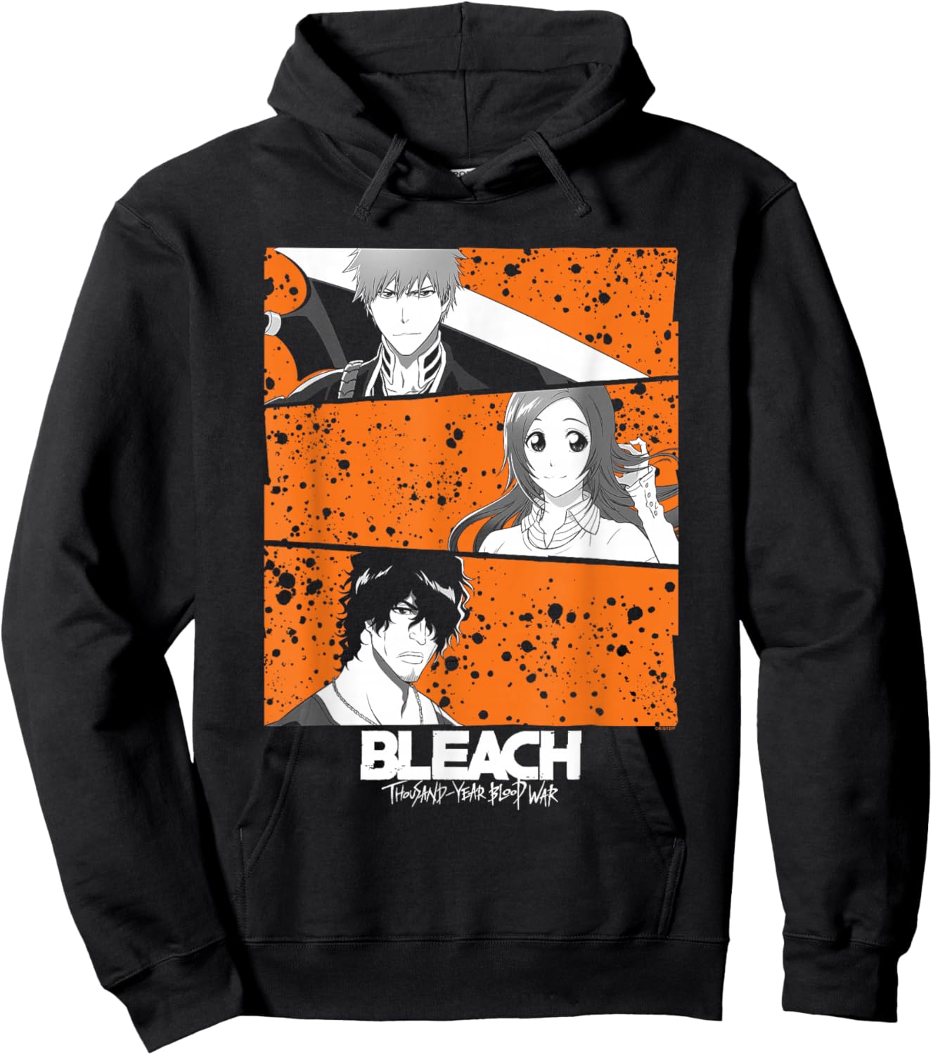 Bleach: Thousand Year Blood War Three Panel Characters Anime Hoodie - Hoodie | Black