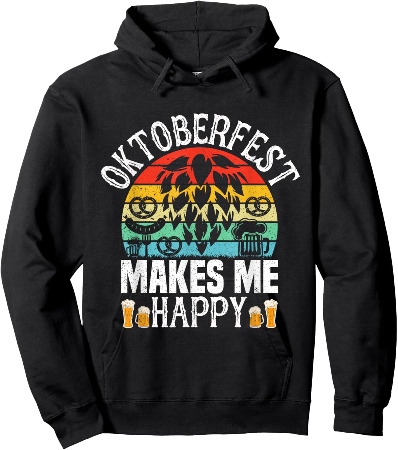 Oktoberfest 2025 Funny Oktoberfest 2025 Costume Men Women Hoodie - Hoodie | Black