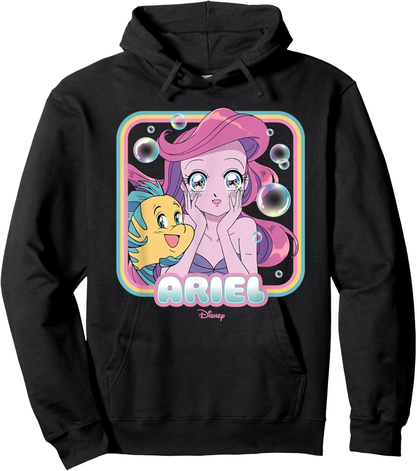 Disney Princess - Ariel Manga Hoodie - Hoodie | Black